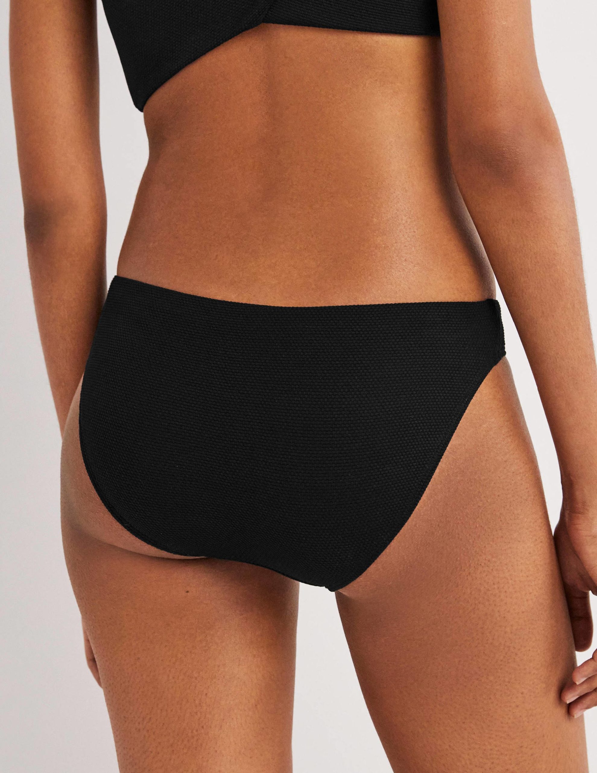 Classic Bikini Bottoms-Textured Black - Image 3