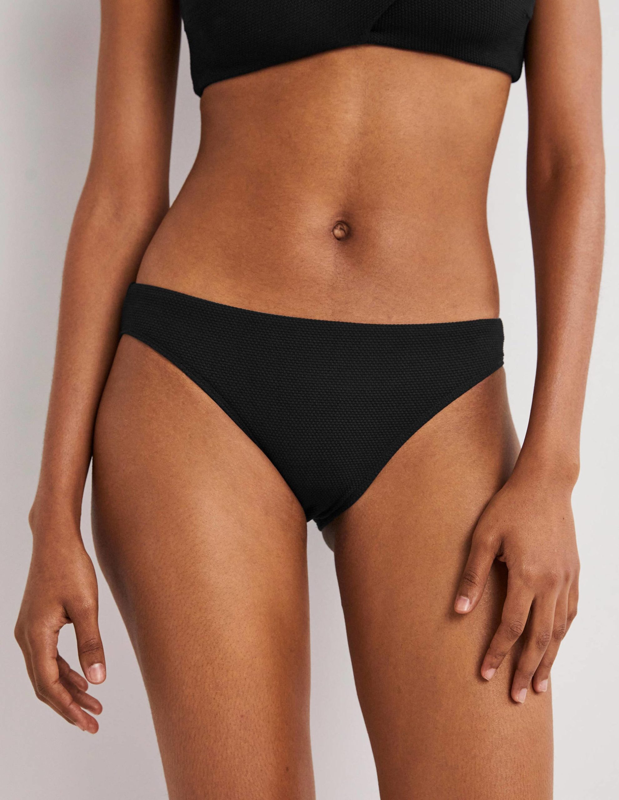 Classic Bikini Bottoms-Textured Black - Image 4