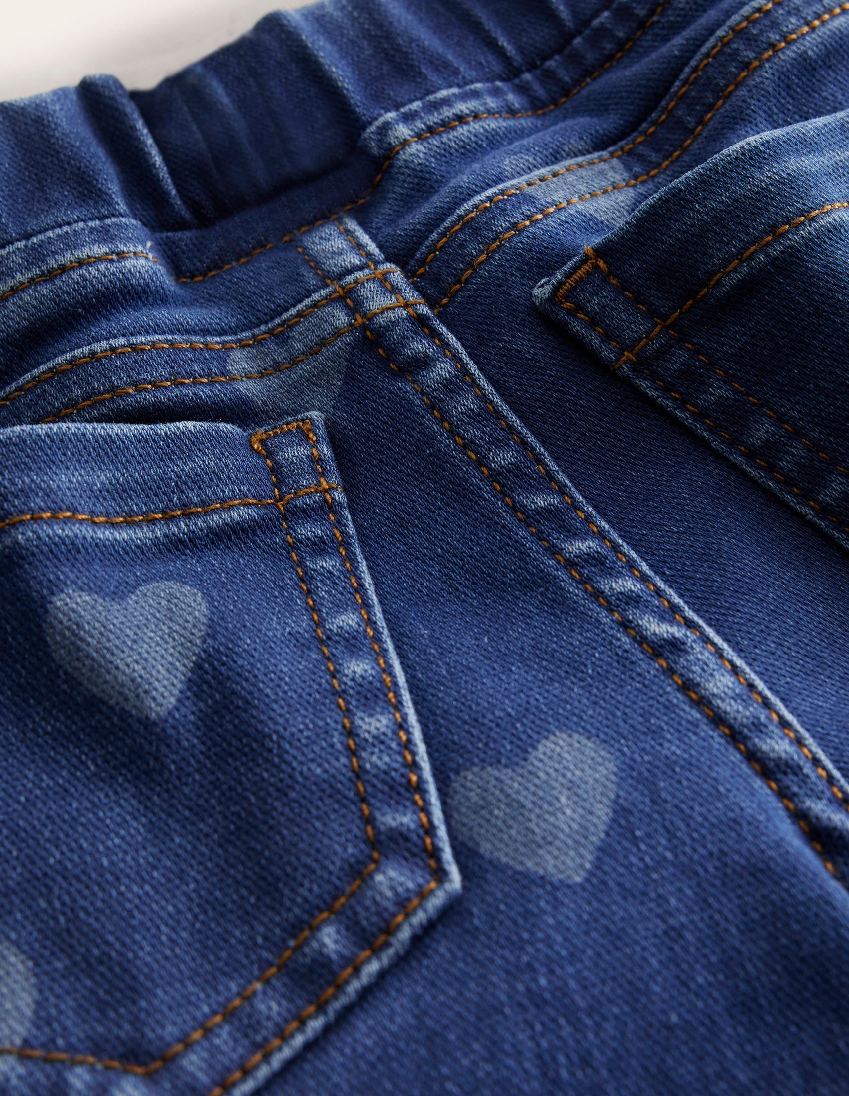 Adventure-Flex Denim Leggings-Mid Vintage Heart - Image 3