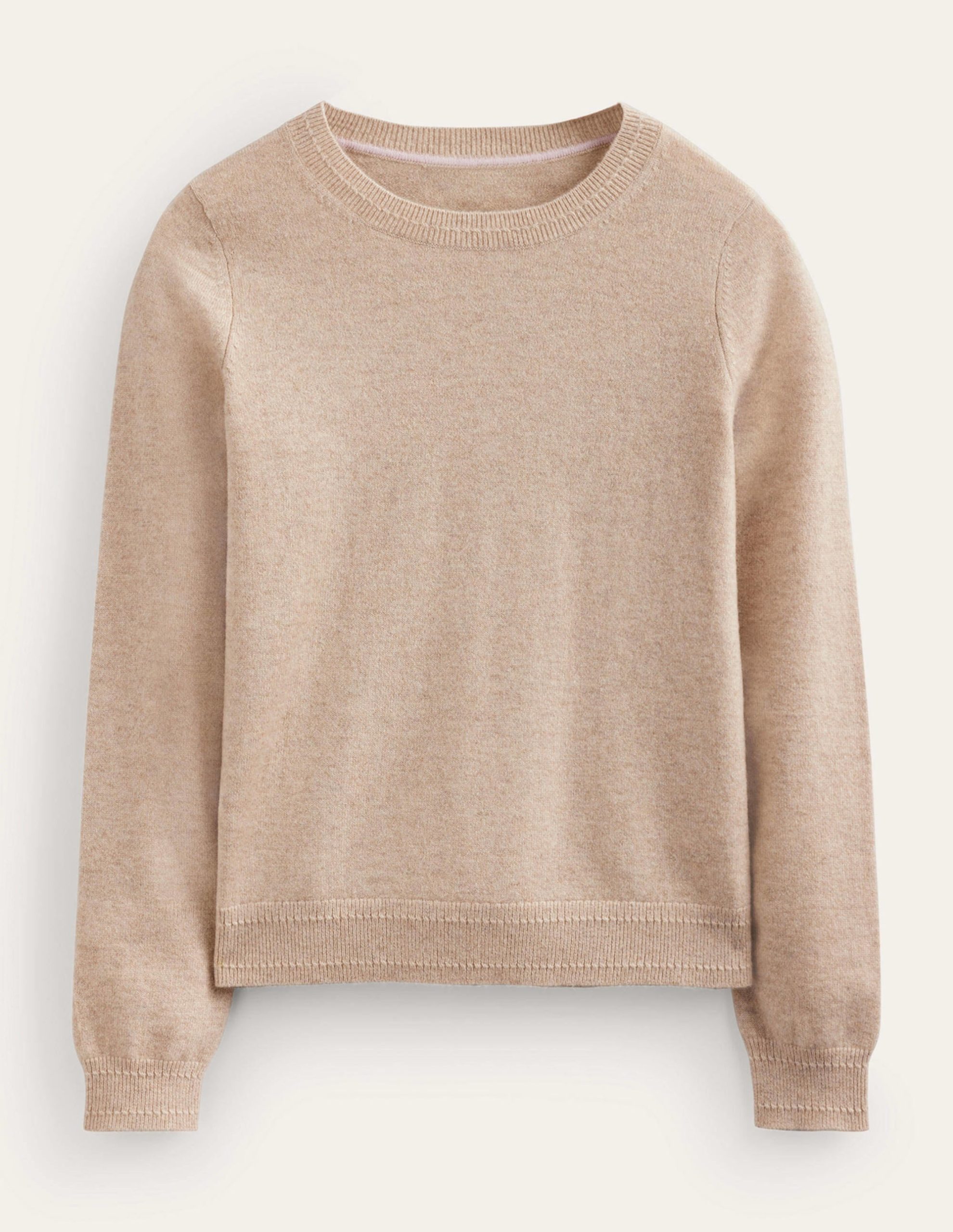 Eva Cashmere V-Neck Sweater-Chinchilla Melange - Image 8