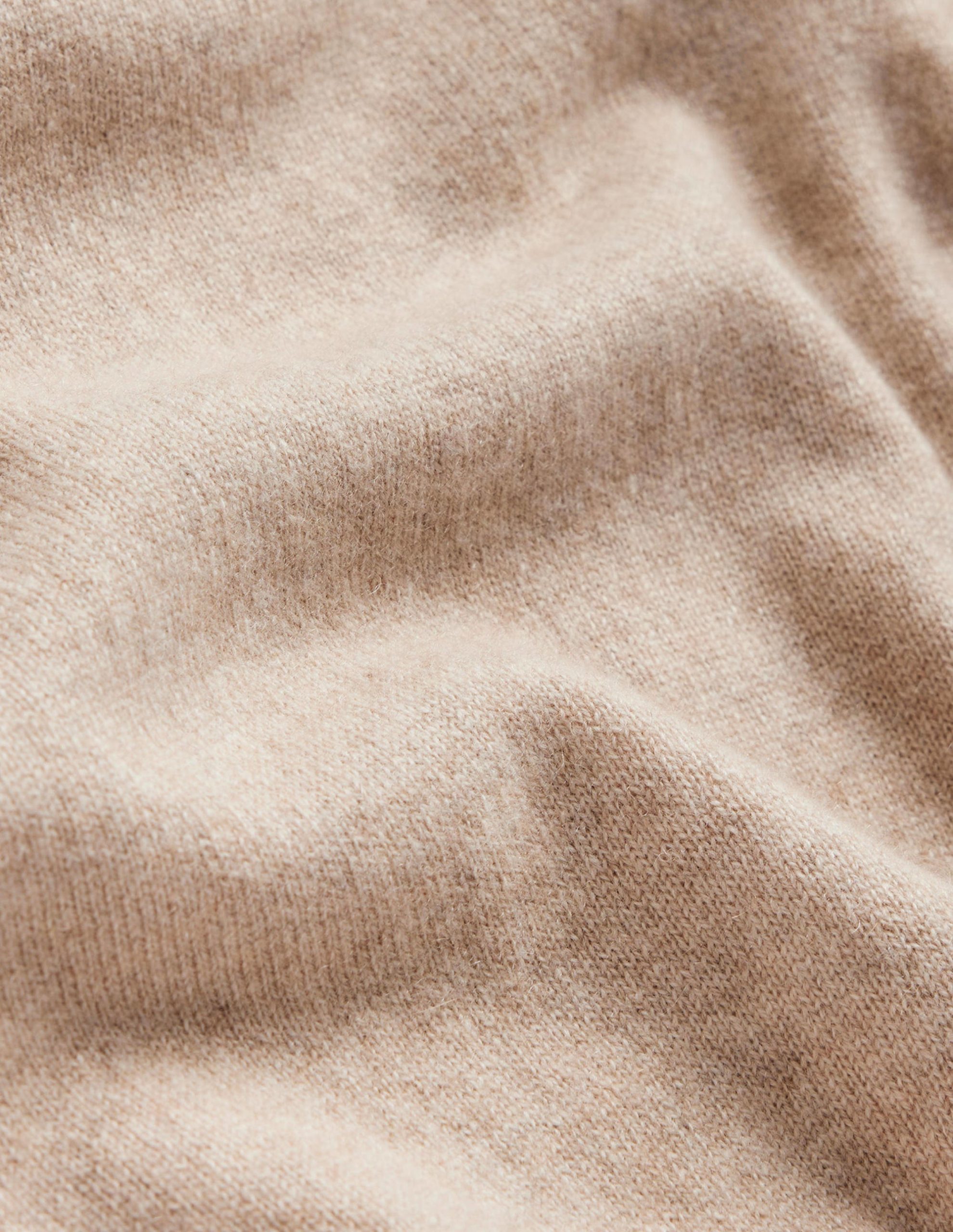 Eva Cashmere V-Neck Sweater-Chinchilla Melange - Image 9