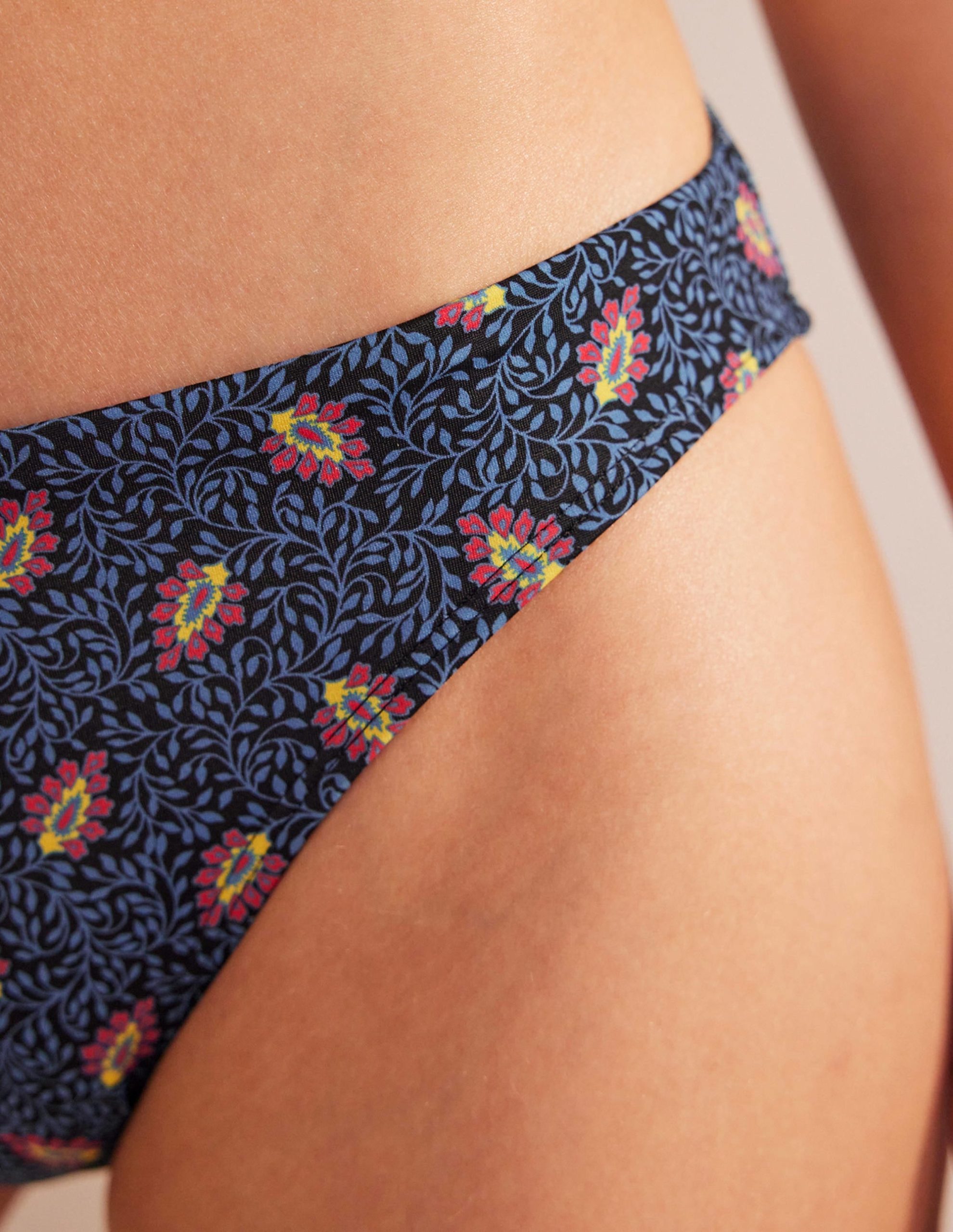 Classic Bikini Bottoms-Nero. Celosia Bud - Image 2