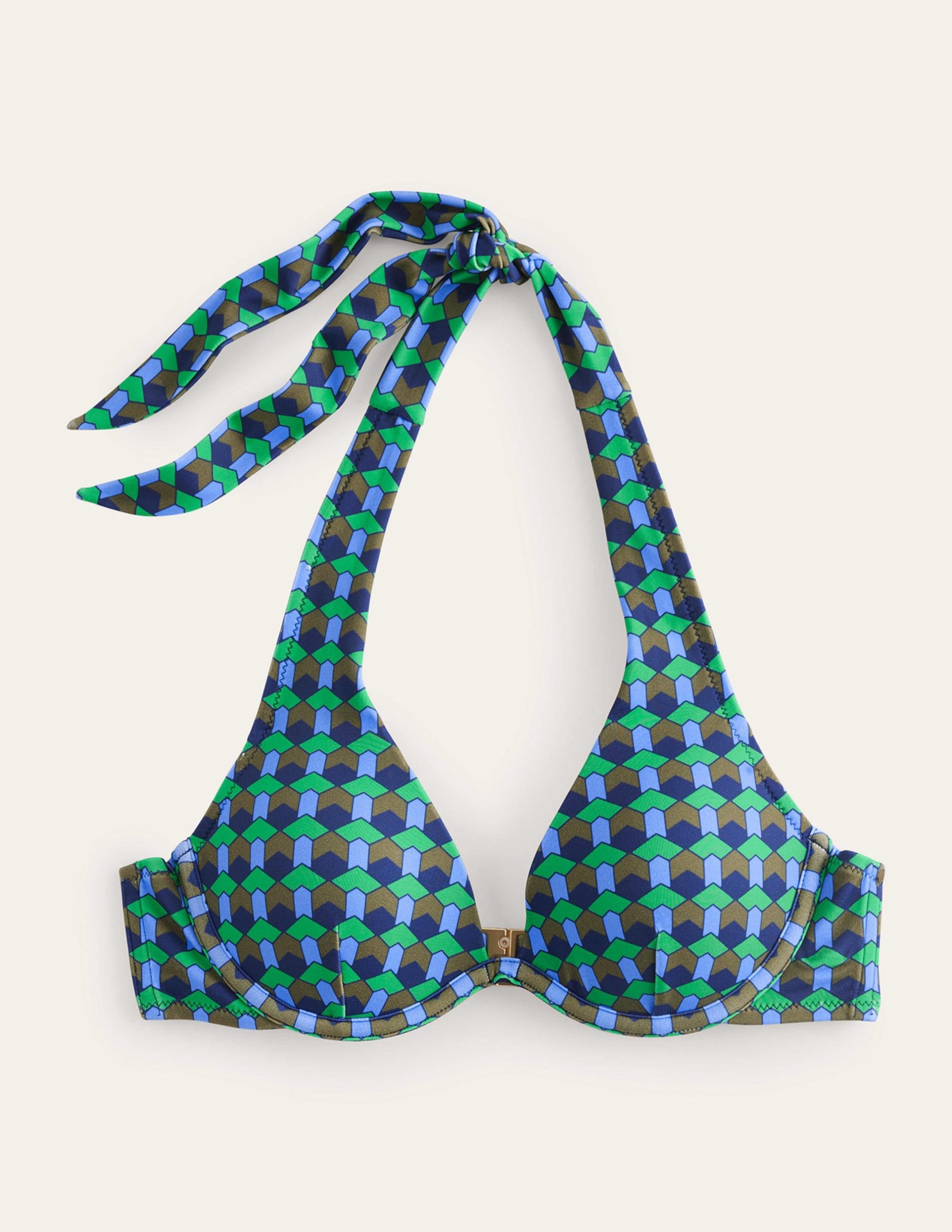 Enhancer Underwired Bikini Top-Bright Green. Multi Geo - Image 5