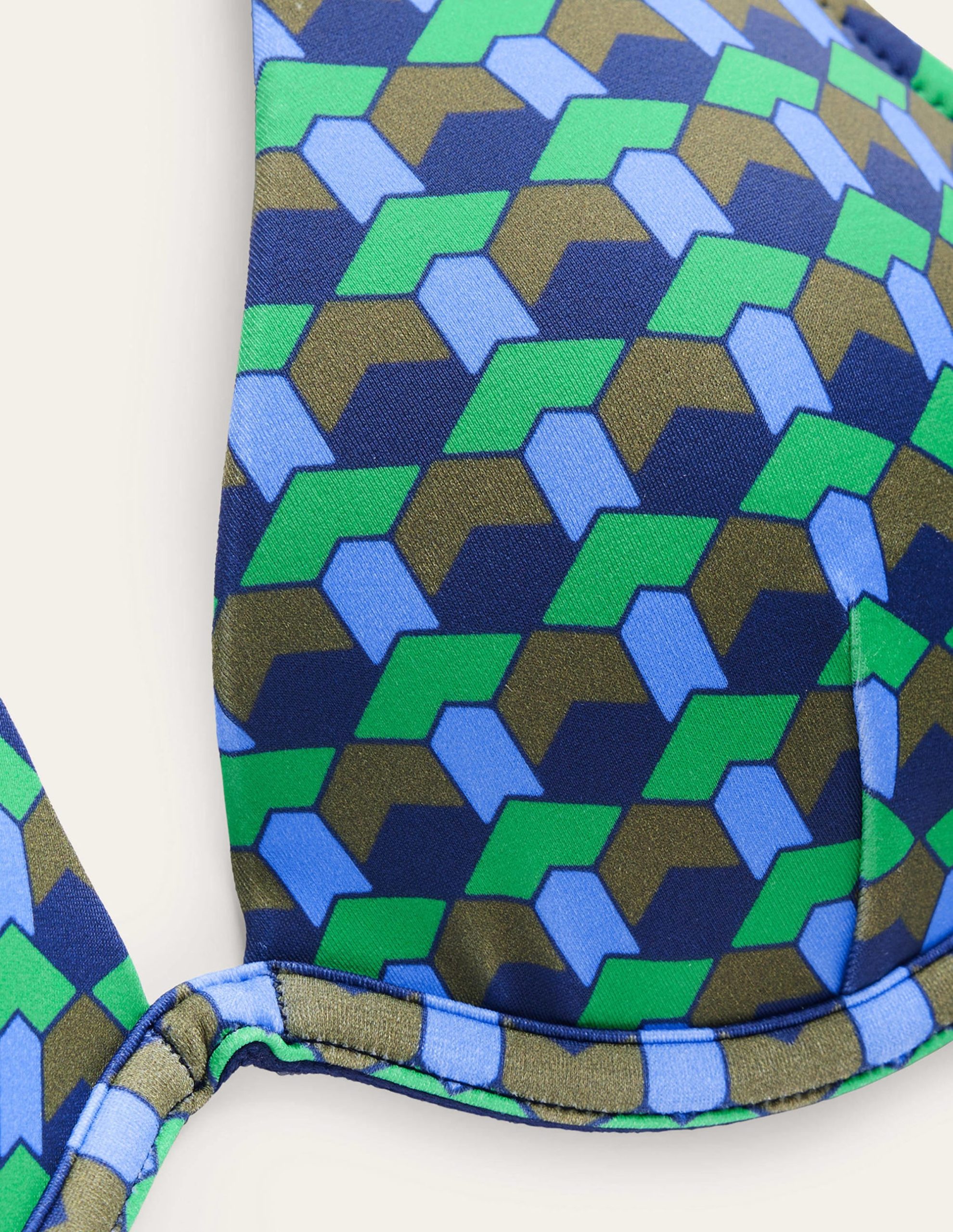 Enhancer Underwired Bikini Top-Bright Green. Multi Geo - Image 6