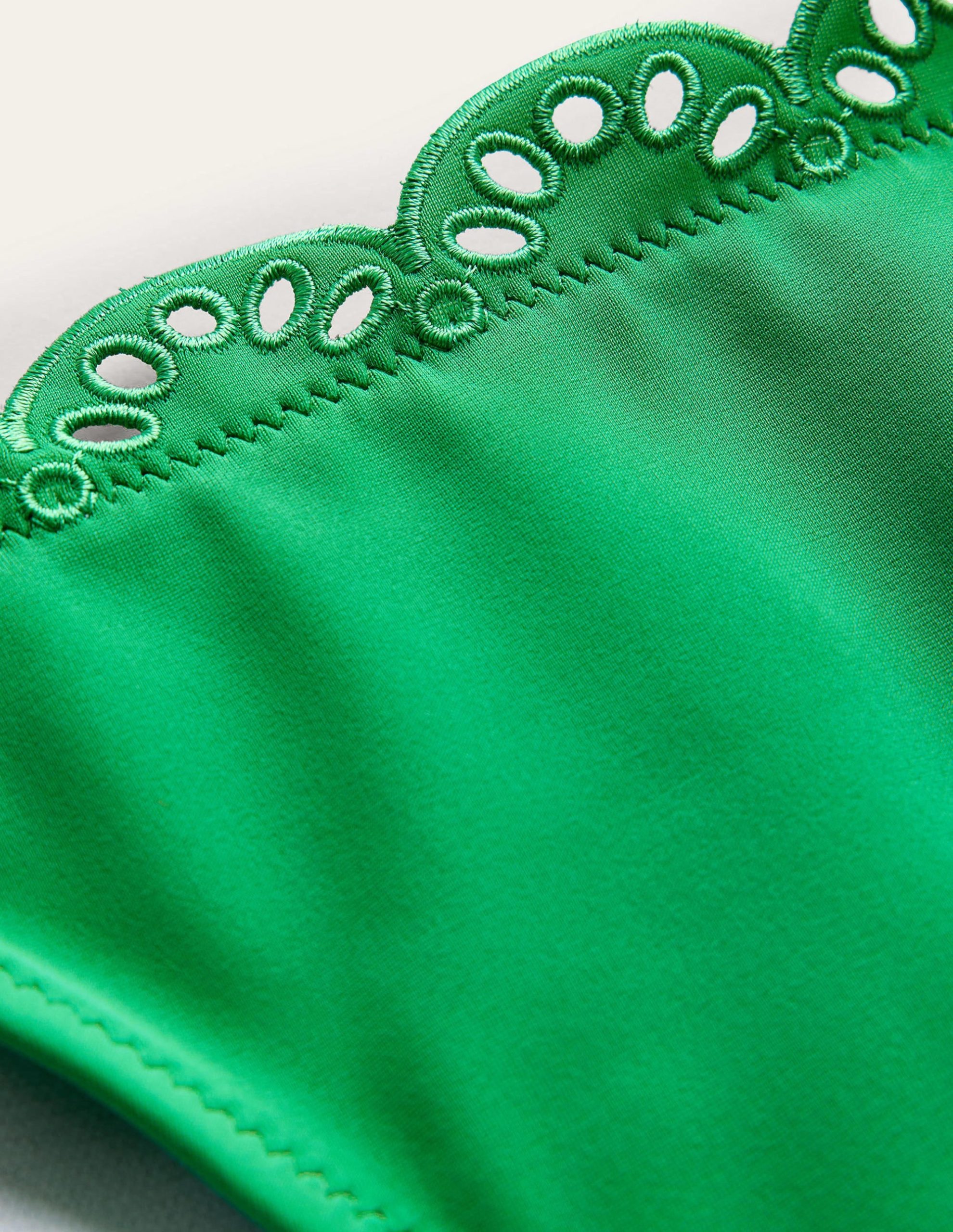 Broderie Bikini Bottoms-Green Pepper - Image 6