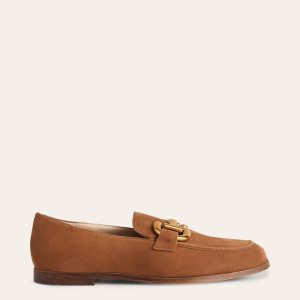 Iris Snaffle Loafers-Ginger Snap Suede