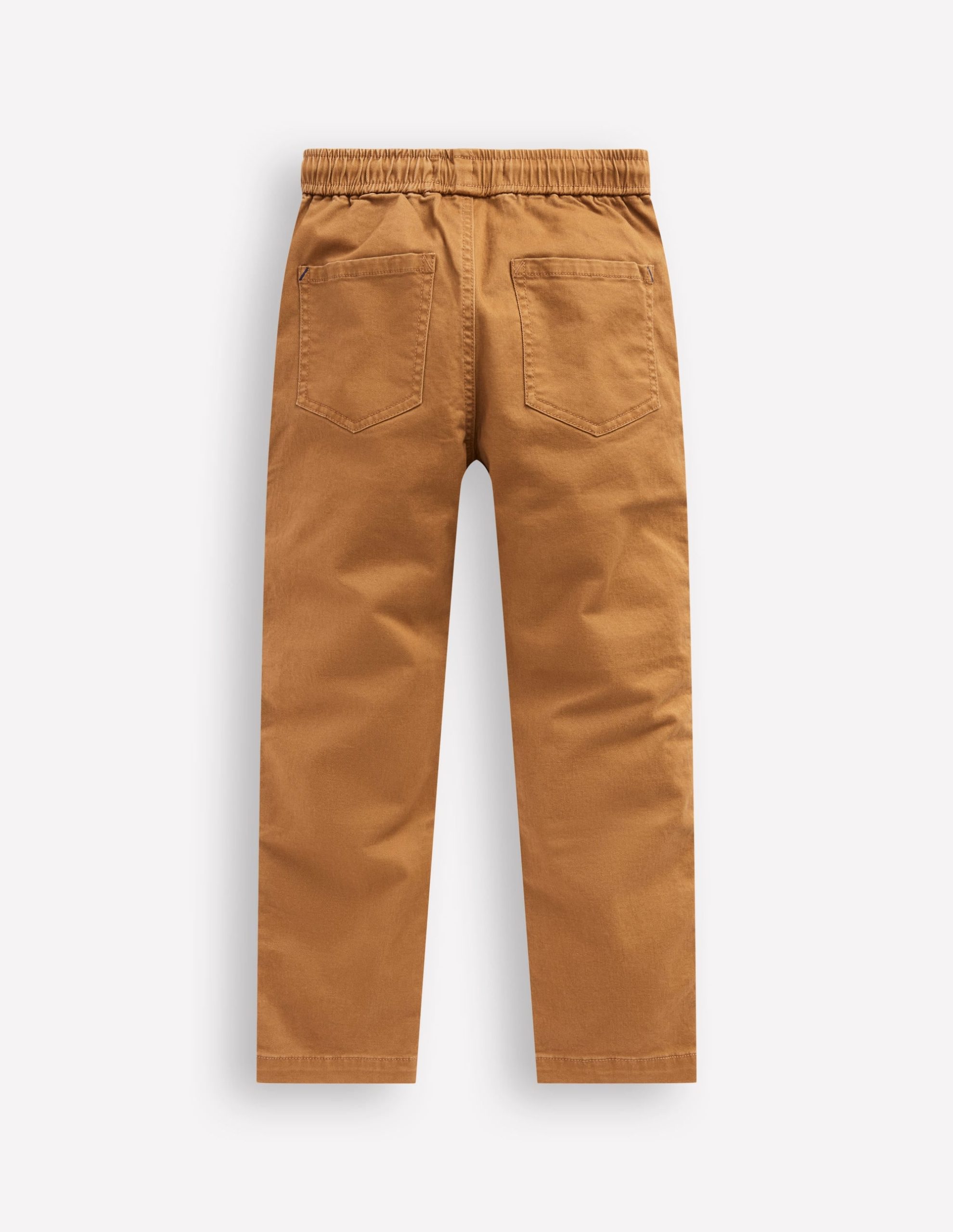 Slim Pull On Trousers-Butterscotch Brown - Image 2