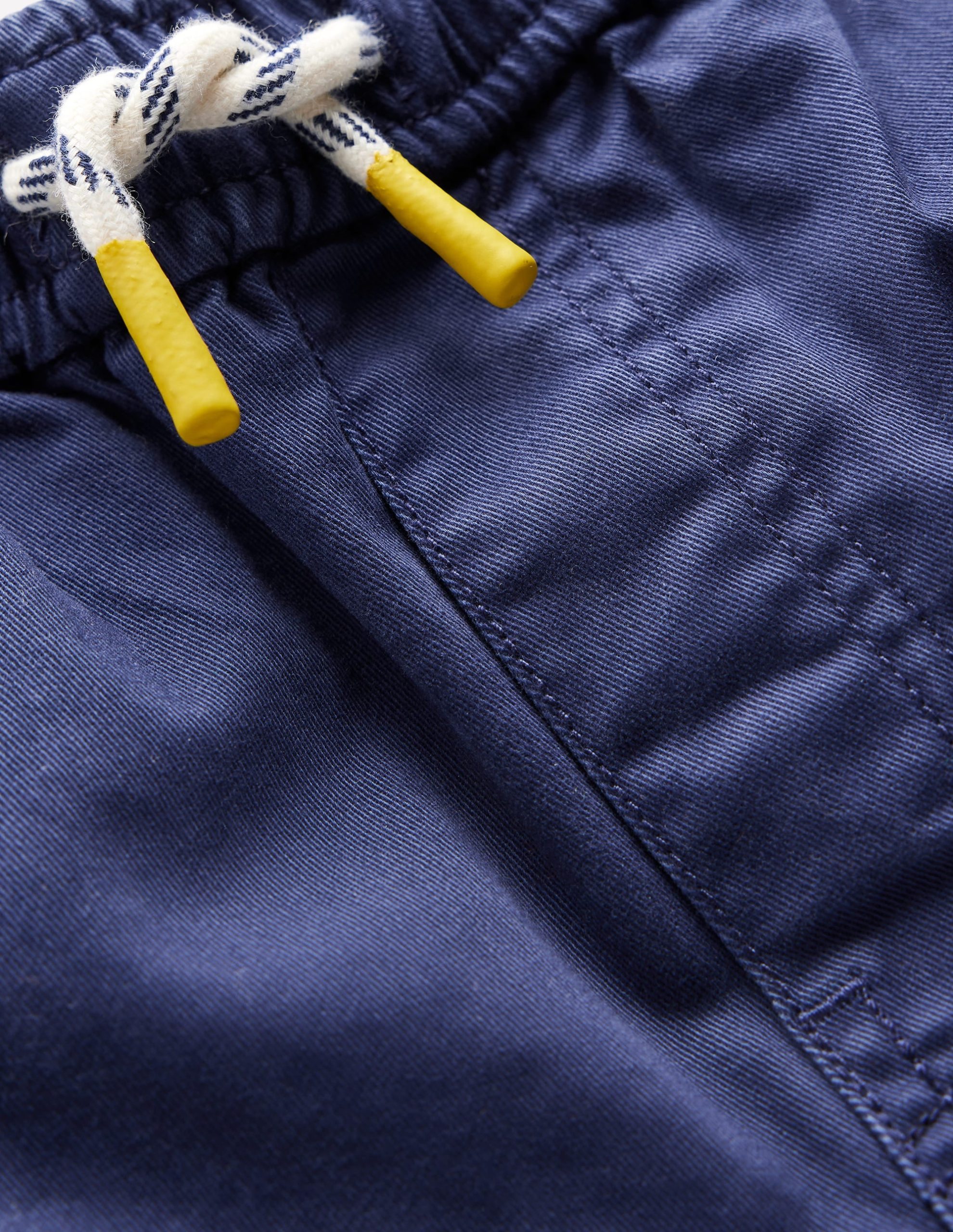 Slim Pull On Trousers-College Navy Twill - Image 3