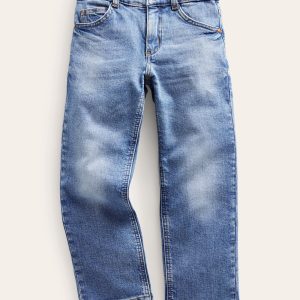 Everyday Straight Jeans-Mid Wash Denim