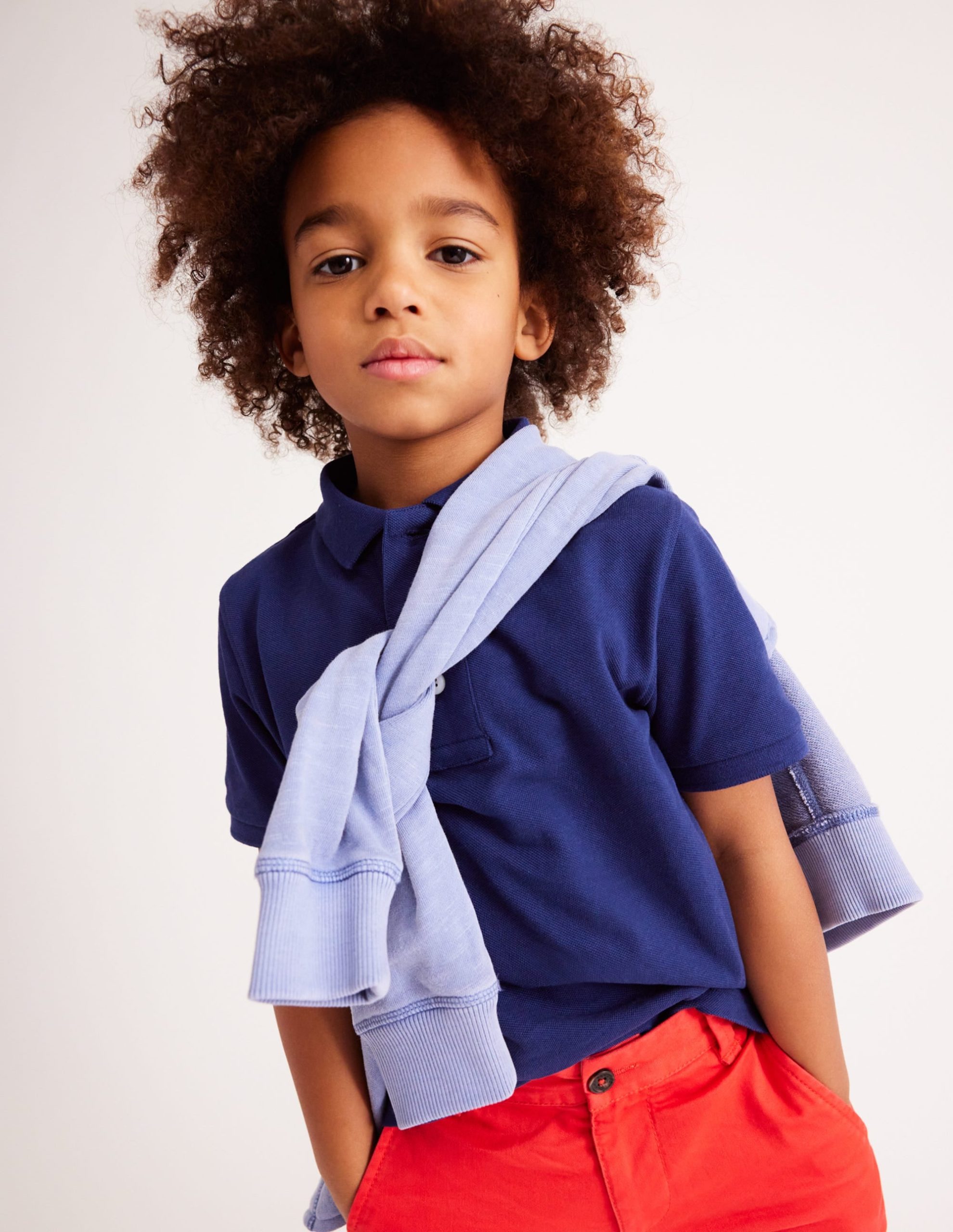 Piqu?? Polo Shirt-College Navy - Image 2