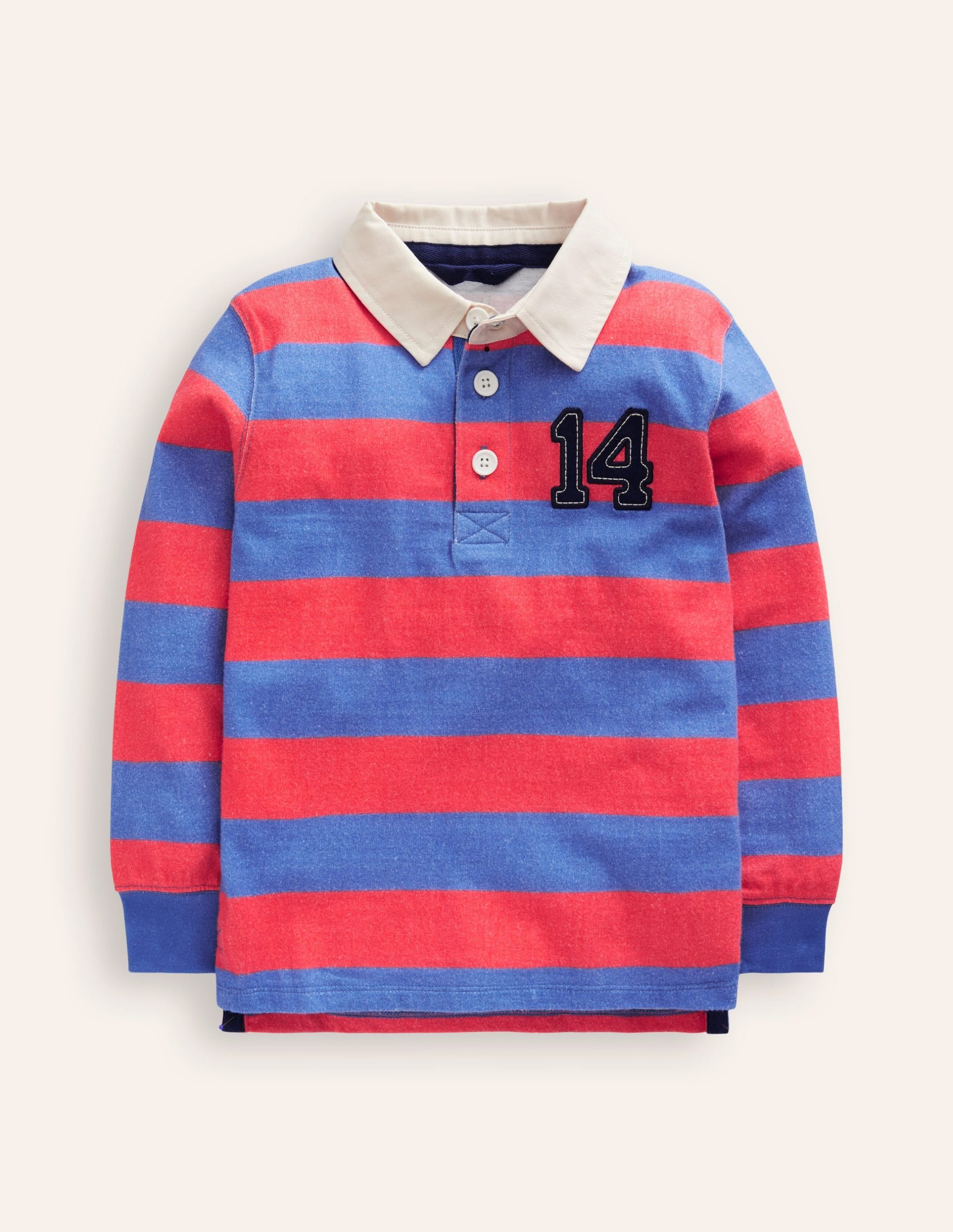 Classic Rugby Shirt-Jam Red/ Bluejay - Image 6