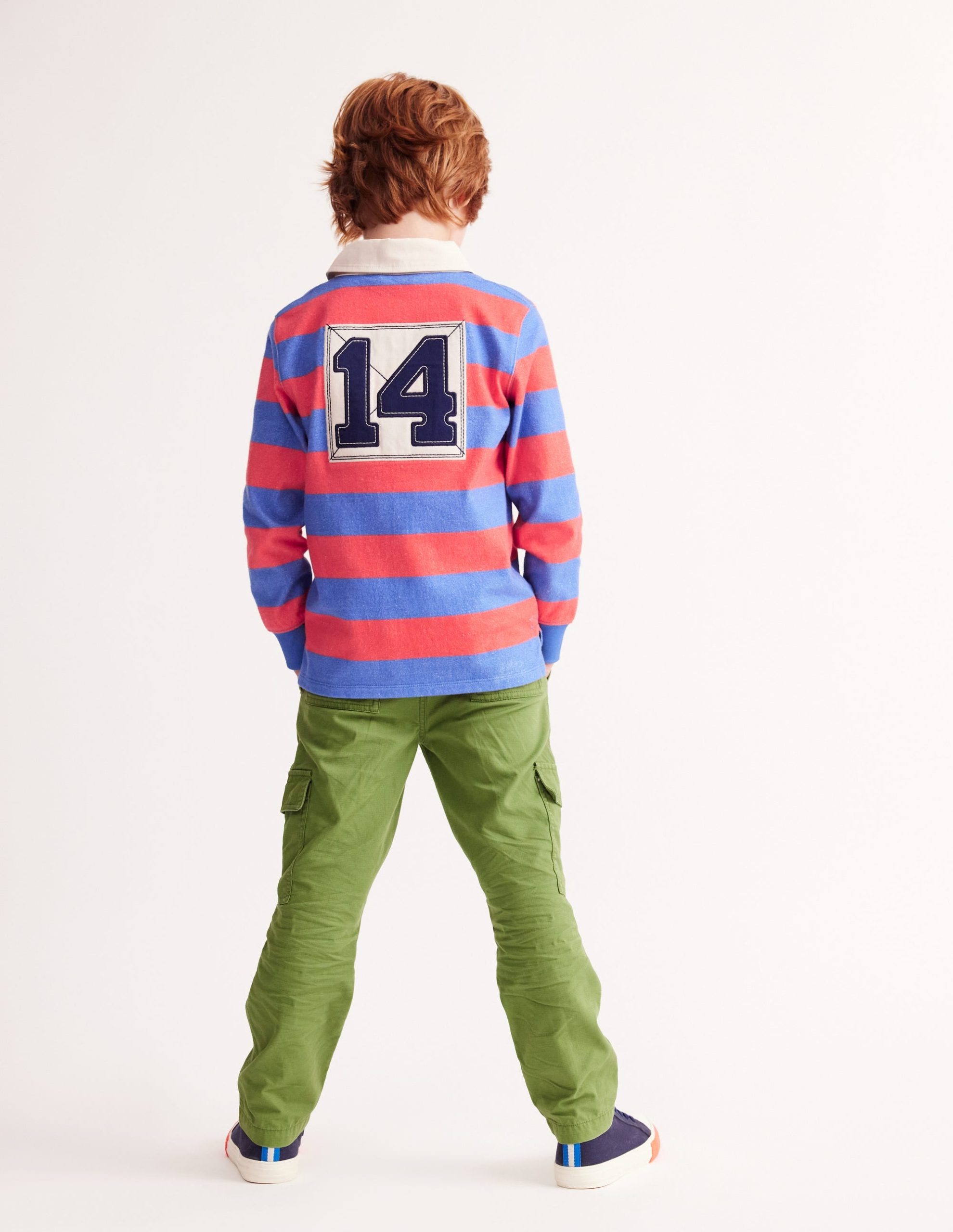 Classic Rugby Shirt-Jam Red/ Bluejay - Image 4