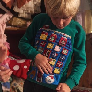 Advent Calendar Sweatshirt-Jewel Green Advent