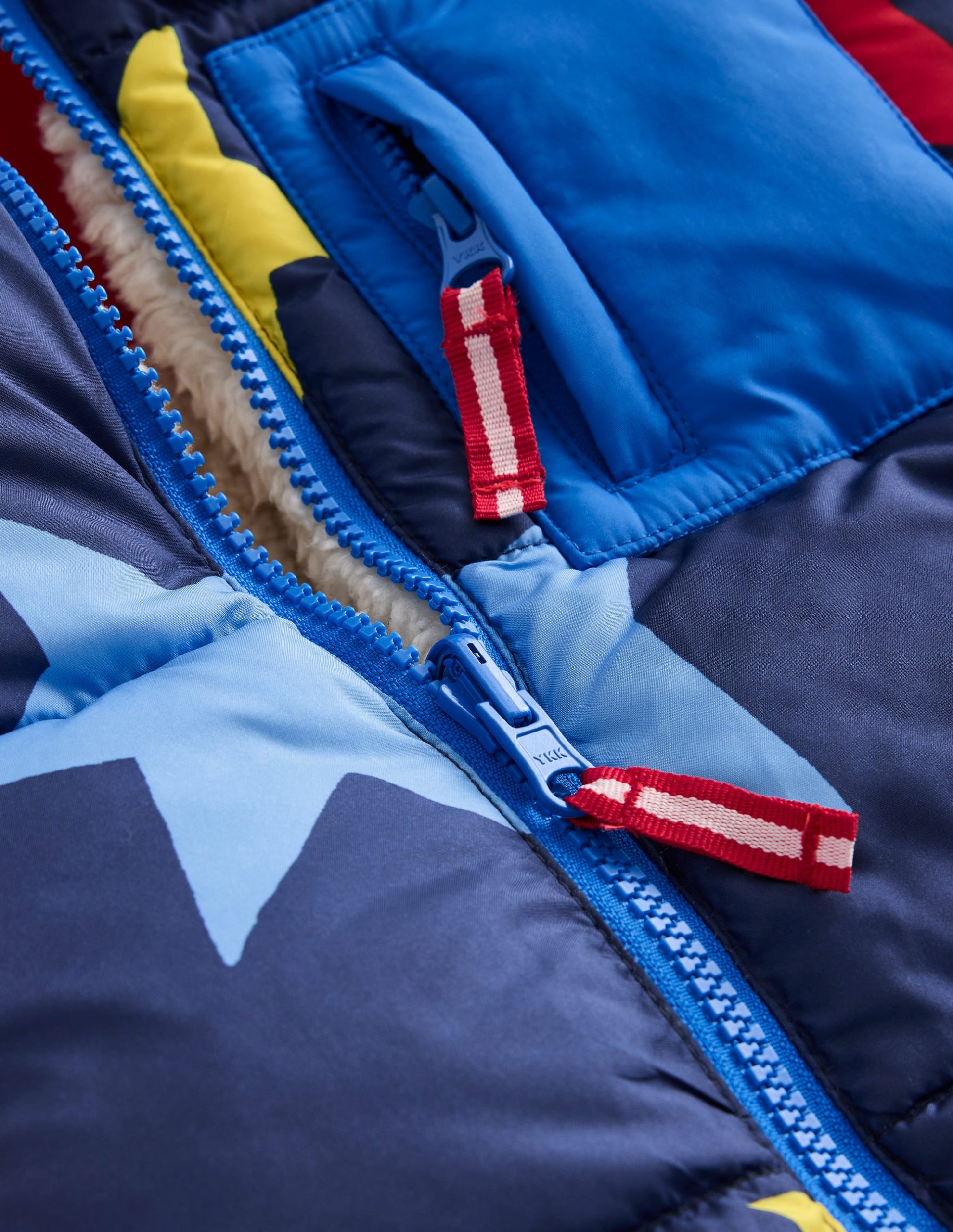 Reversible Cosy Borg Coat-Multi Star - Image 3