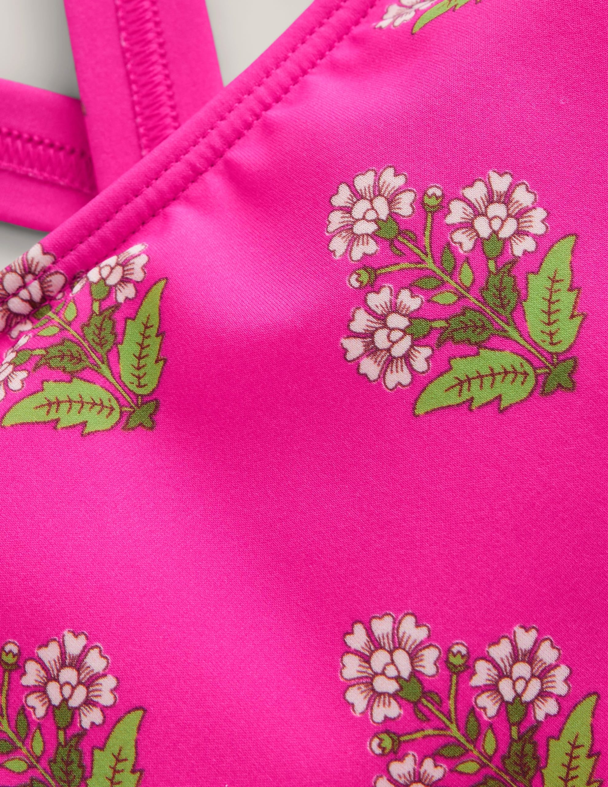 Cross Back Bikini Top-Pink Small Woodblock - Image 3