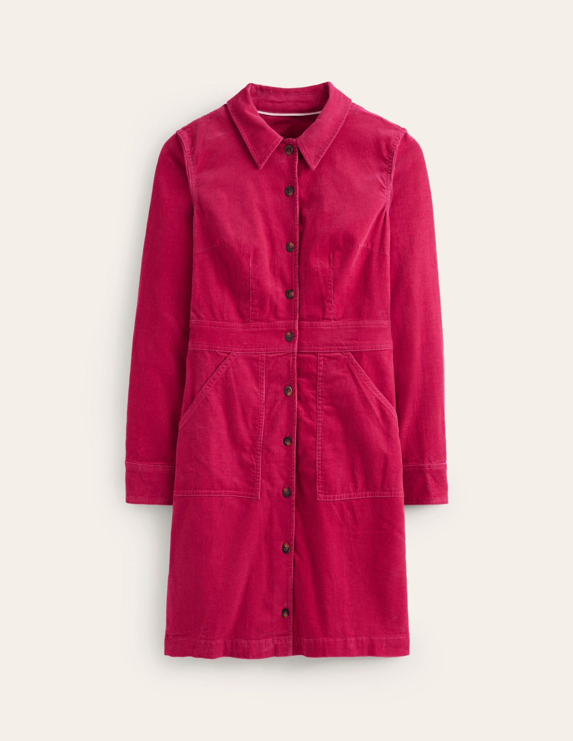 Flora Cord Shirt Dress-Cherries Jubilee - Image 5