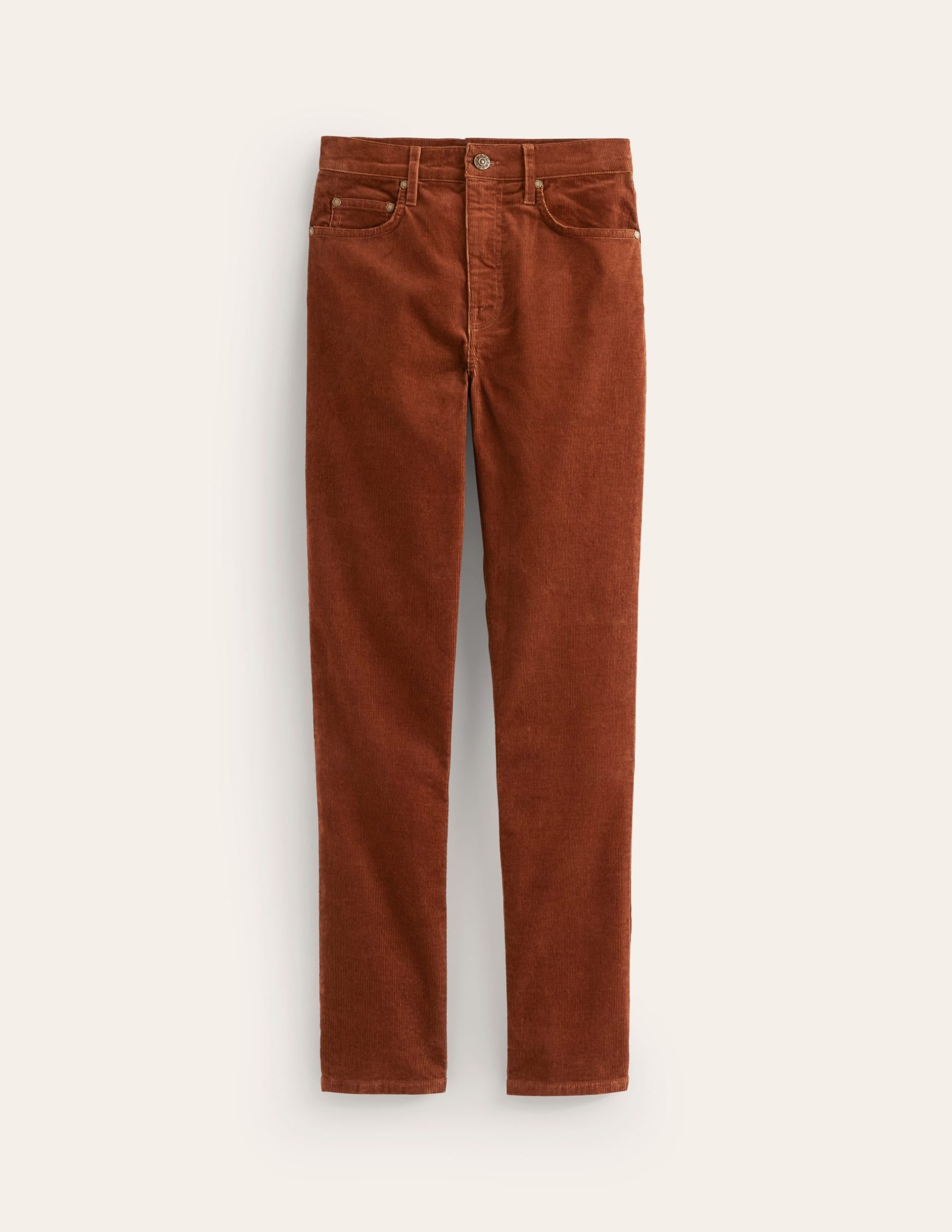 5 Pocket Cord Slim Jeans-Autumn Brown - Image 5