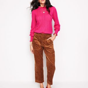 Tapered Cord Cargo Pants-Gingerbread