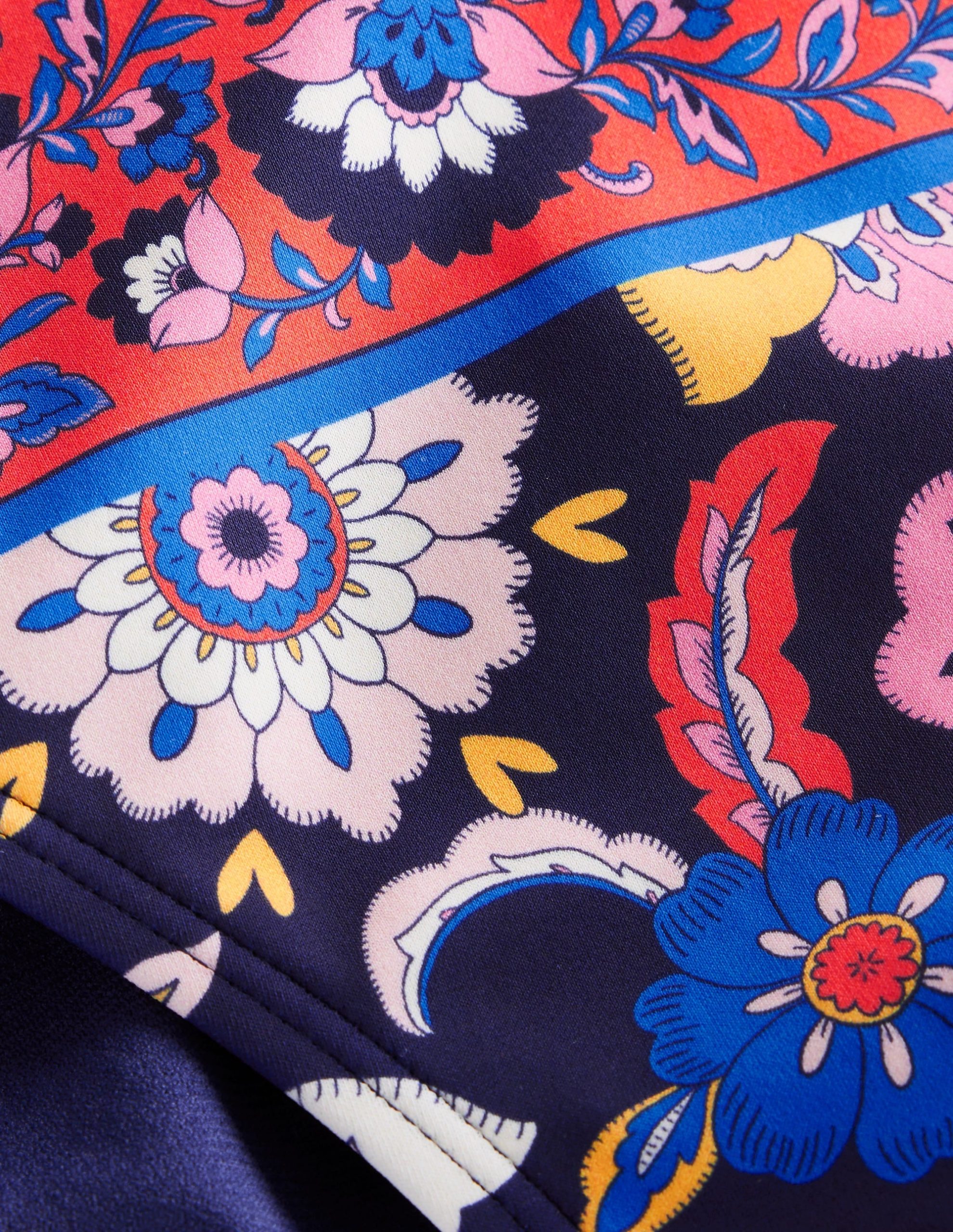 Classic Bikini Bottoms-Mandarin Red. Botanical Sprig - Image 6