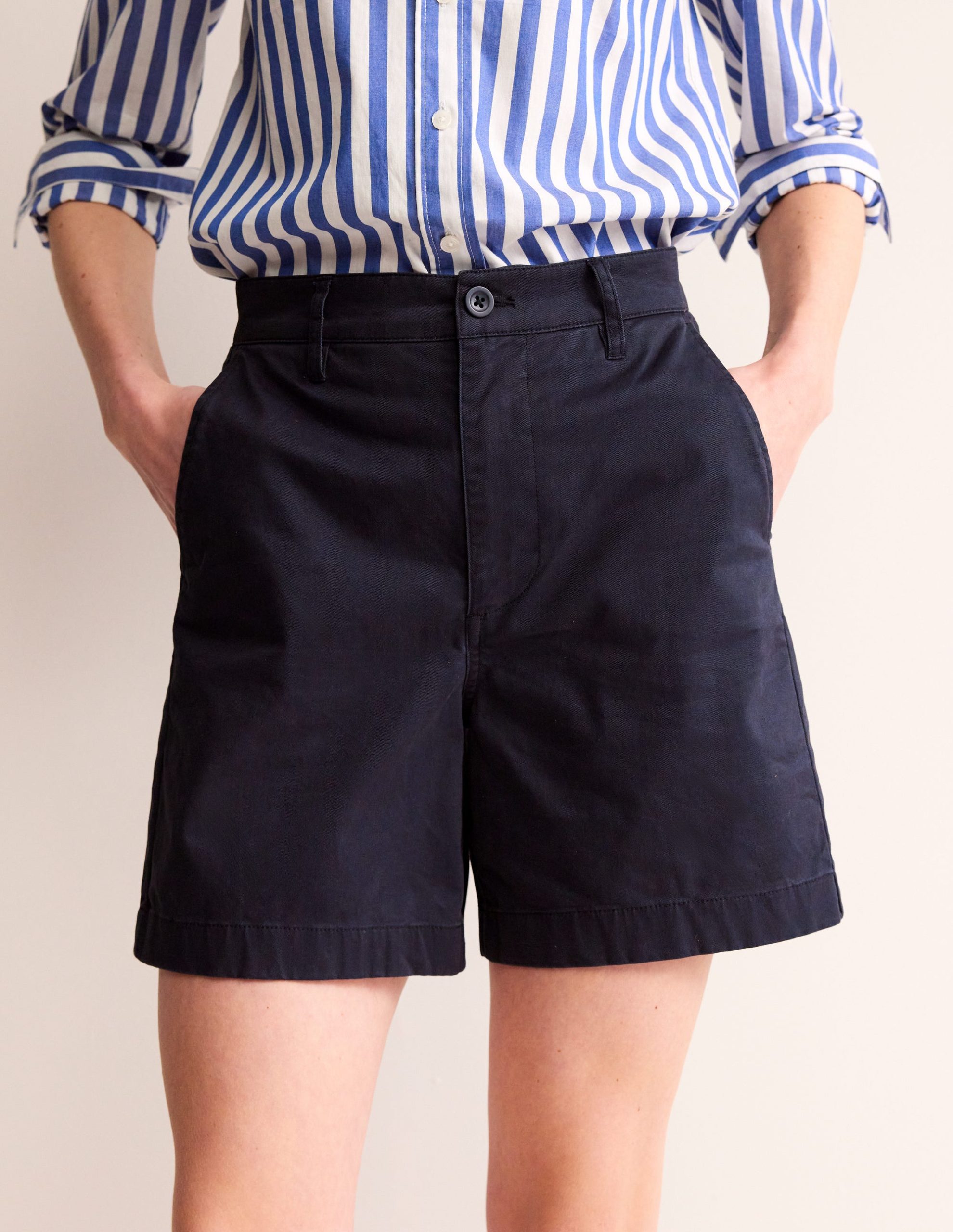Barnsbury Chino Shorts-Navy - Image 4