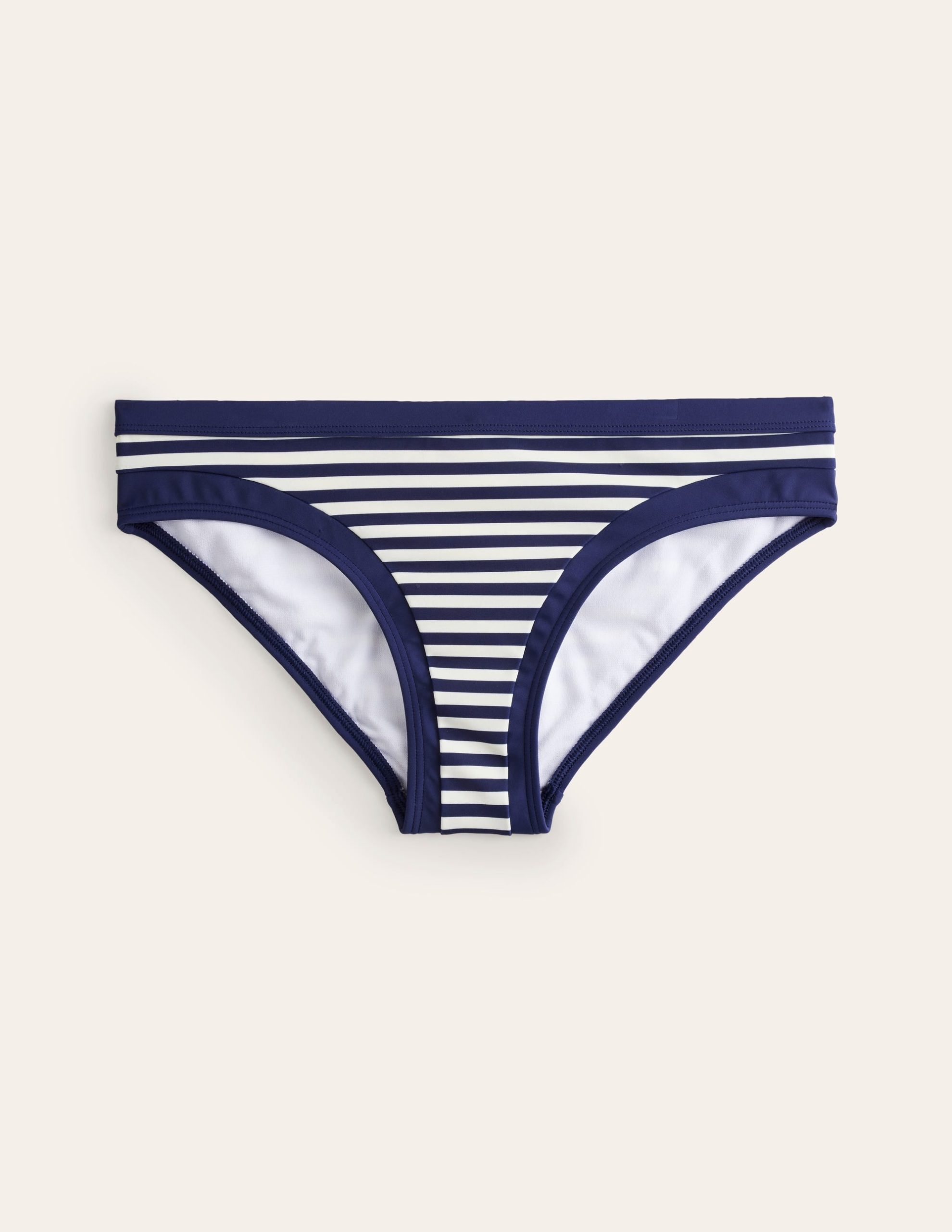Santorini Bikini Bottoms-Navy/ Ivory Stripe - Image 5
