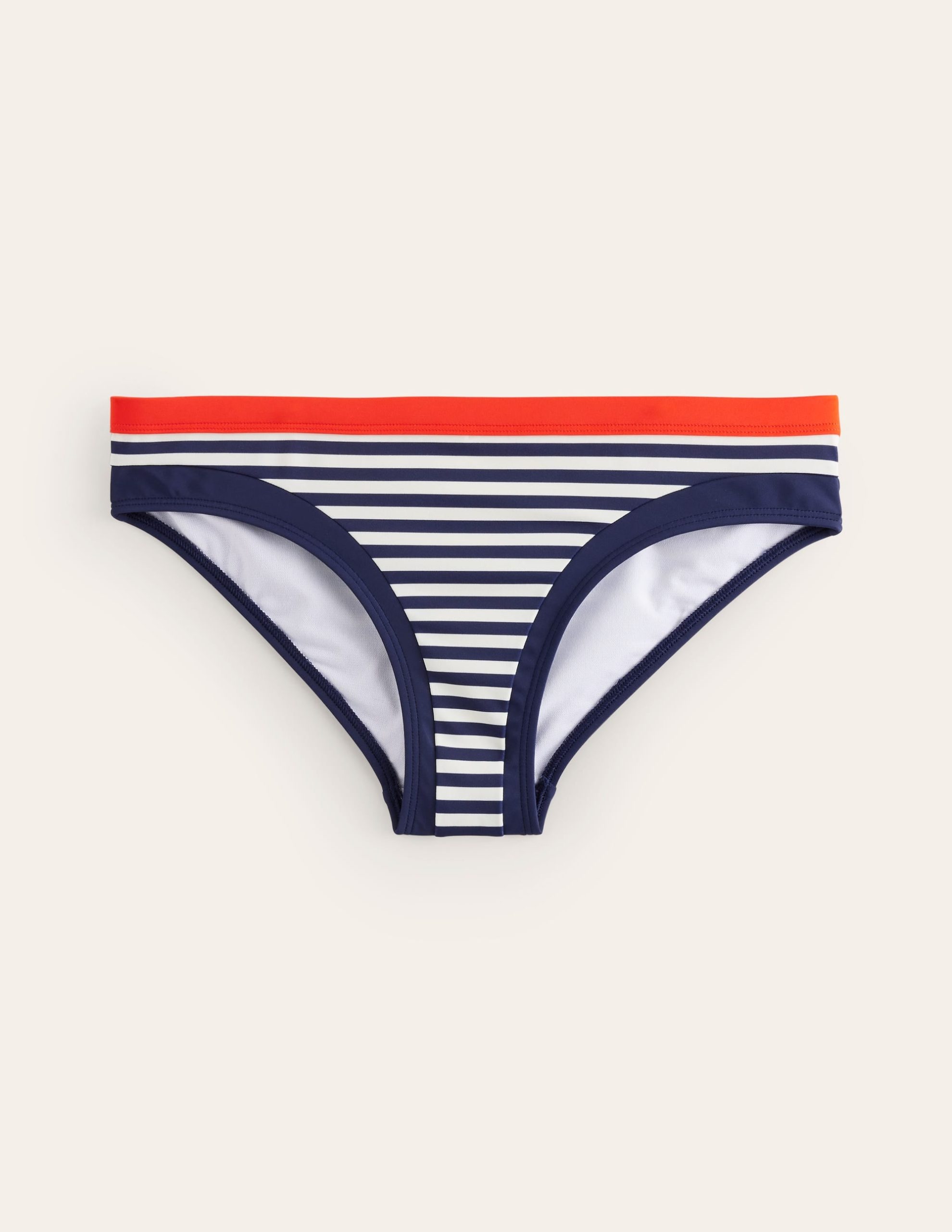 Santorini Bikini Bottoms-Red. Navy Stripe - Image 5