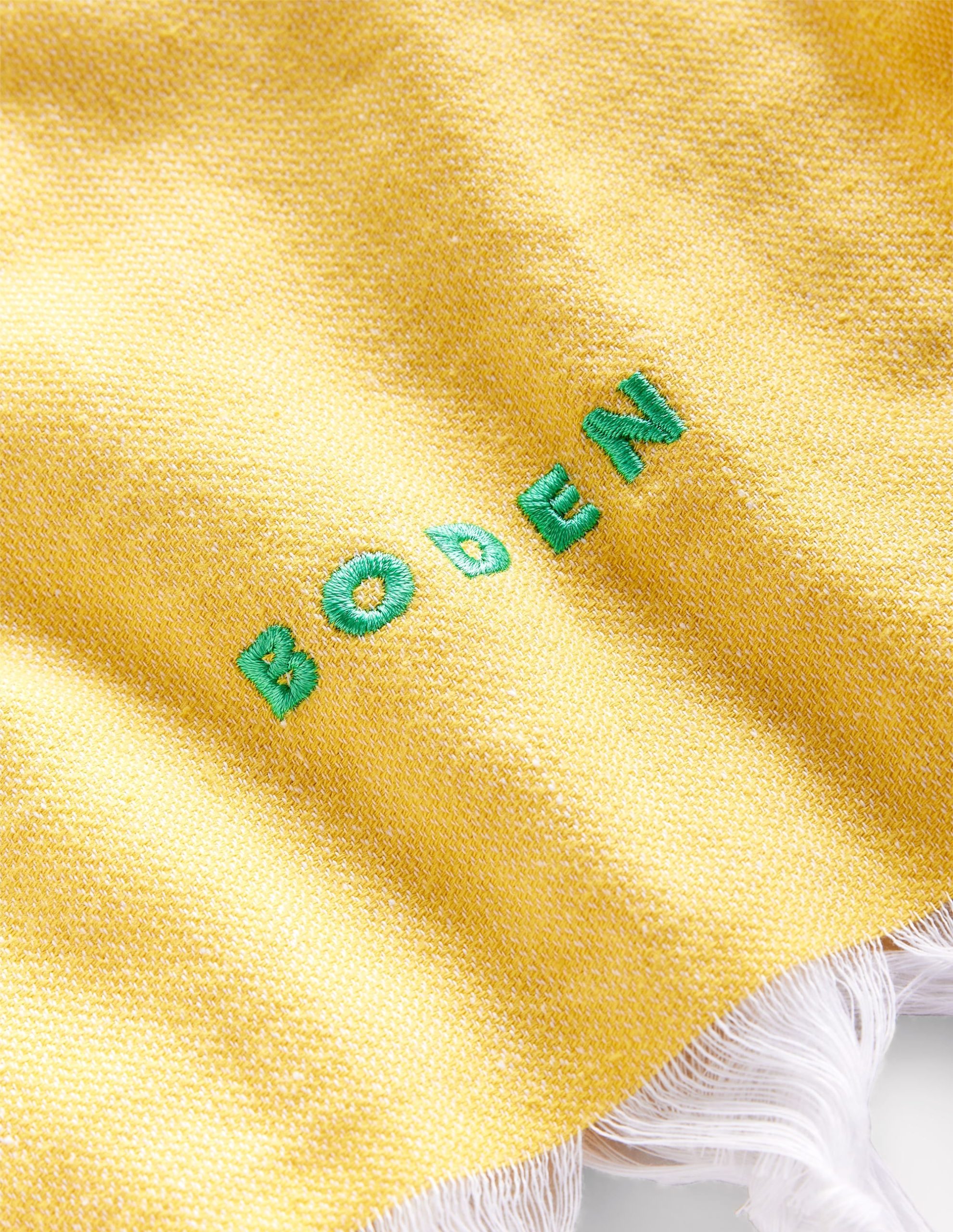 Hammam Towel-Mimosa Yellow and Bright Blue - Image 2