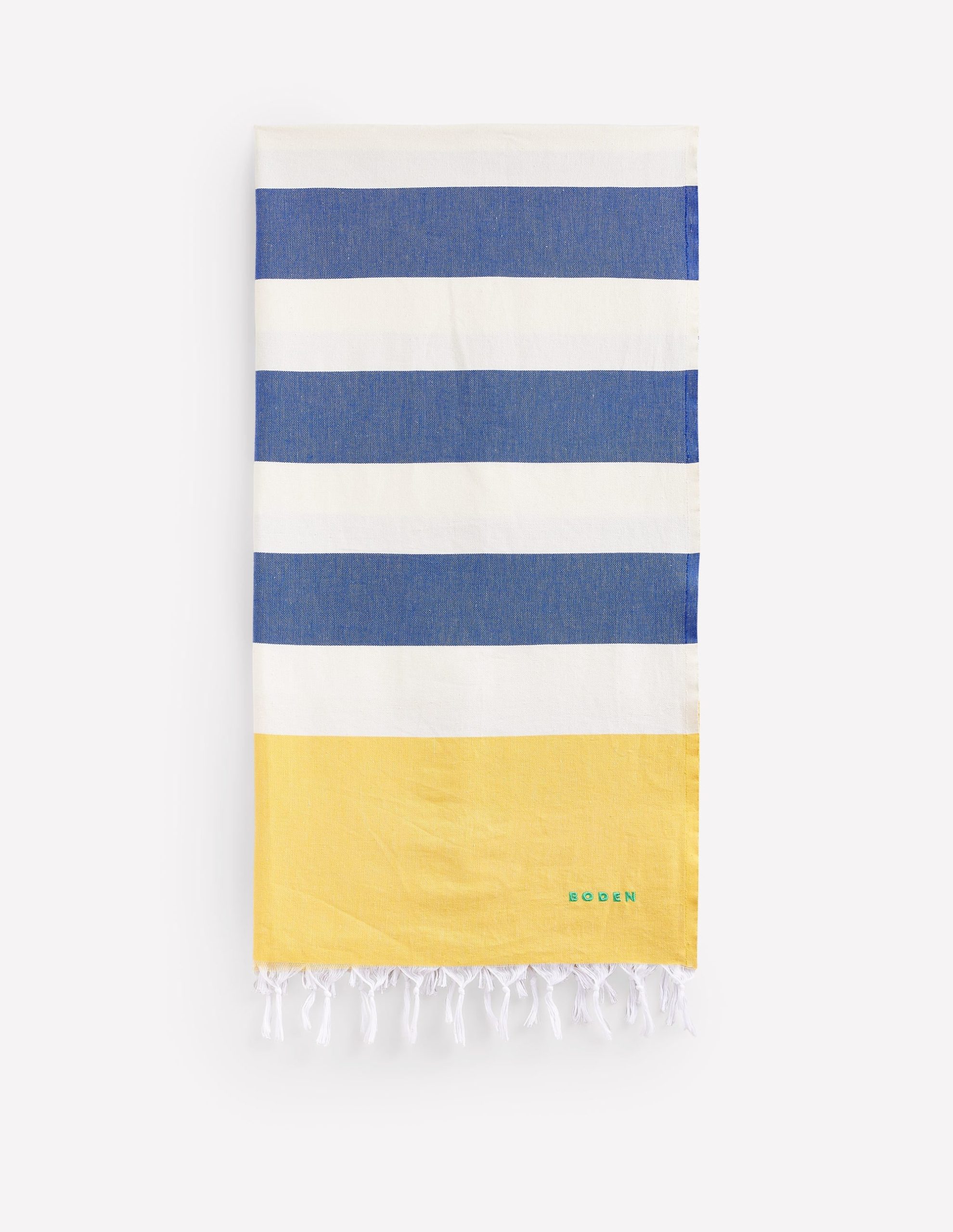 Hammam Towel-Mimosa Yellow and Bright Blue