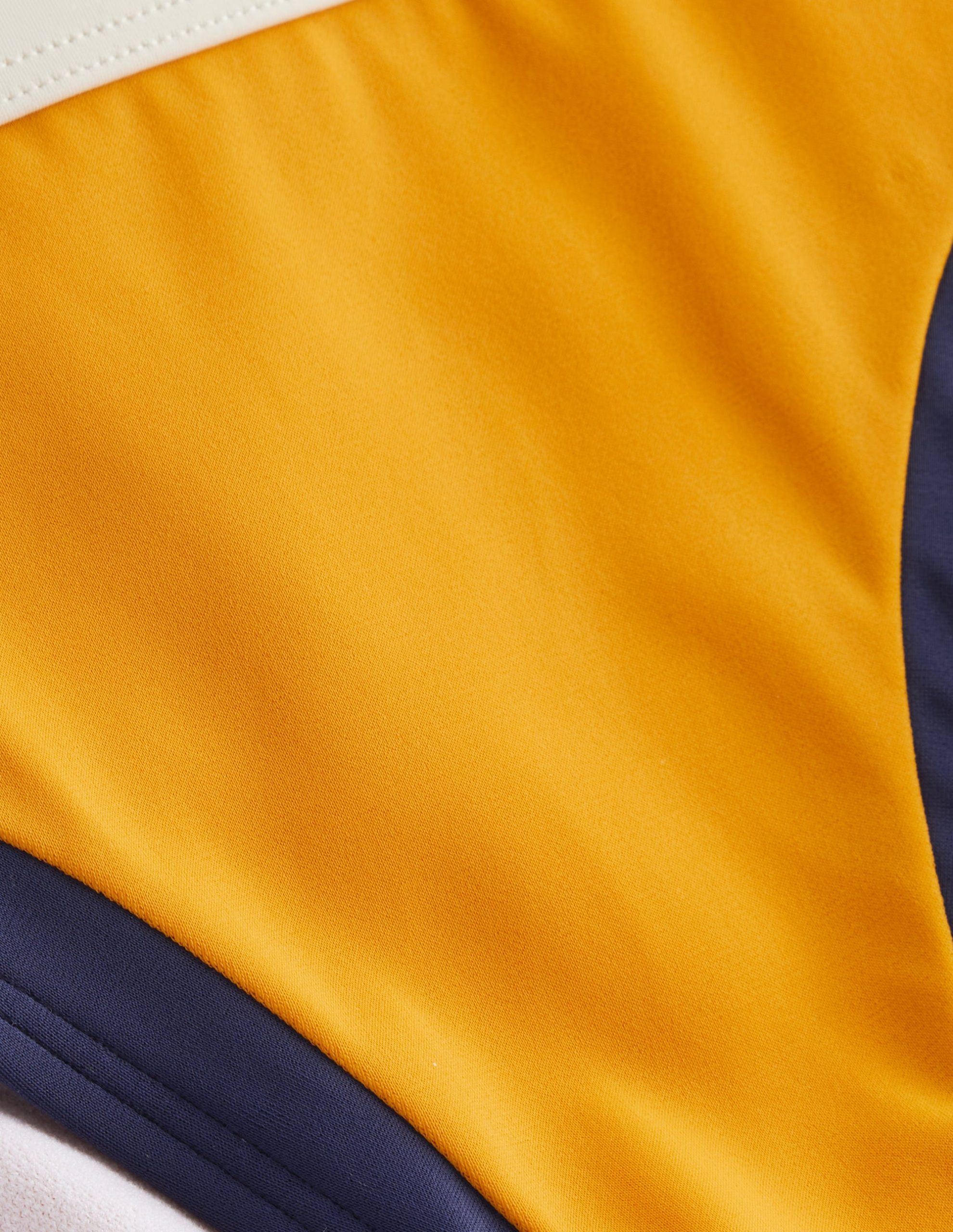 Santorini Bikini Bottoms-Saffron Yellow Colourblock - Image 6