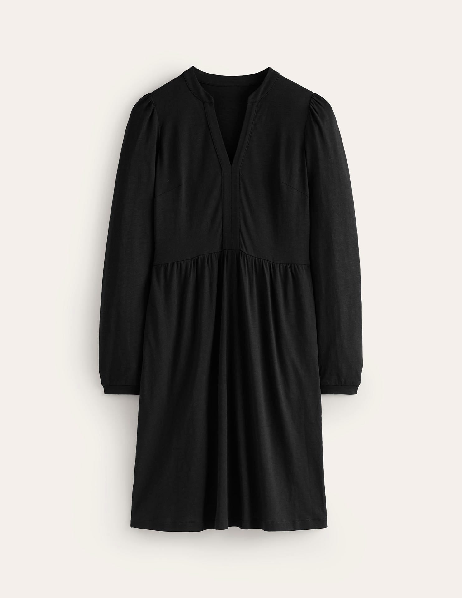 Naomi Relaxed Jersey Dress-Black - Image 5