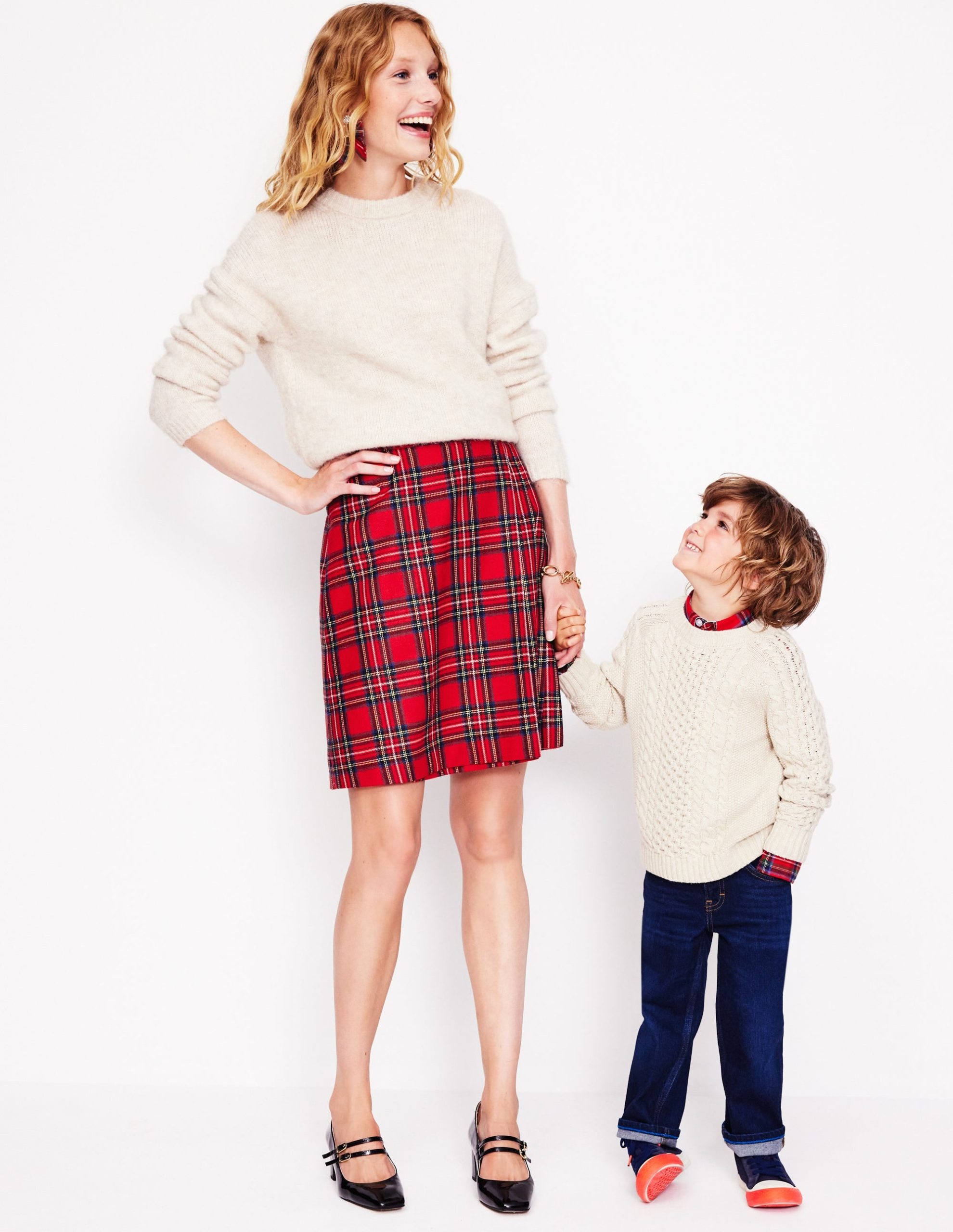 Helen Buckled Kilt-Red and Blue Check - Image 7