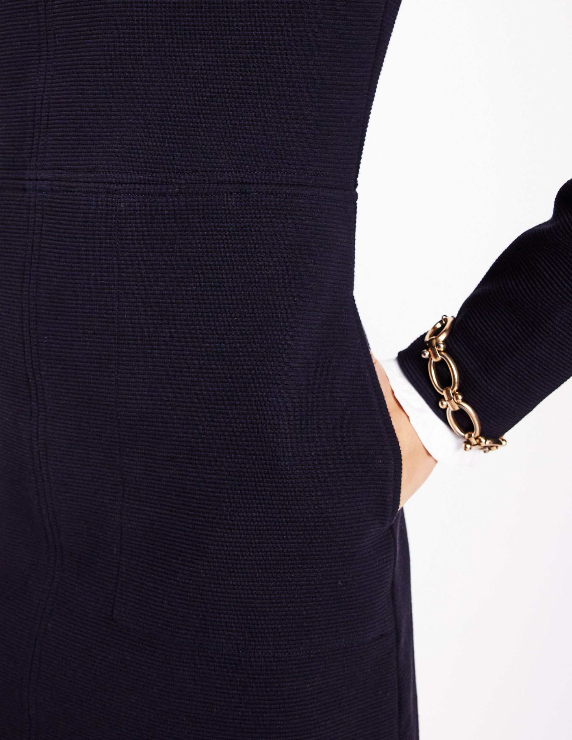 Cornelia Ottoman Dress-Black - Image 2