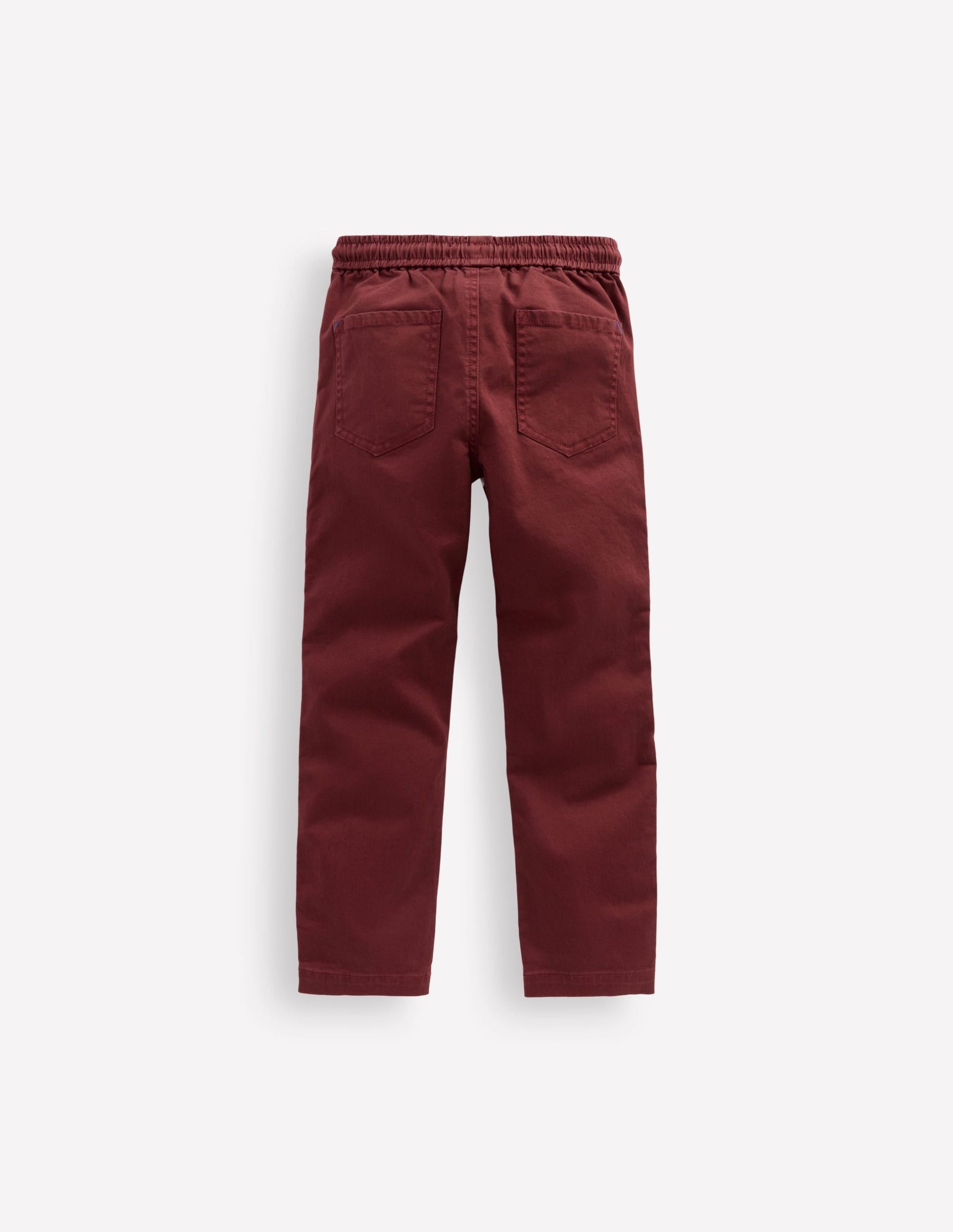 Slim Pull On Trousers-Chestnut - Image 2