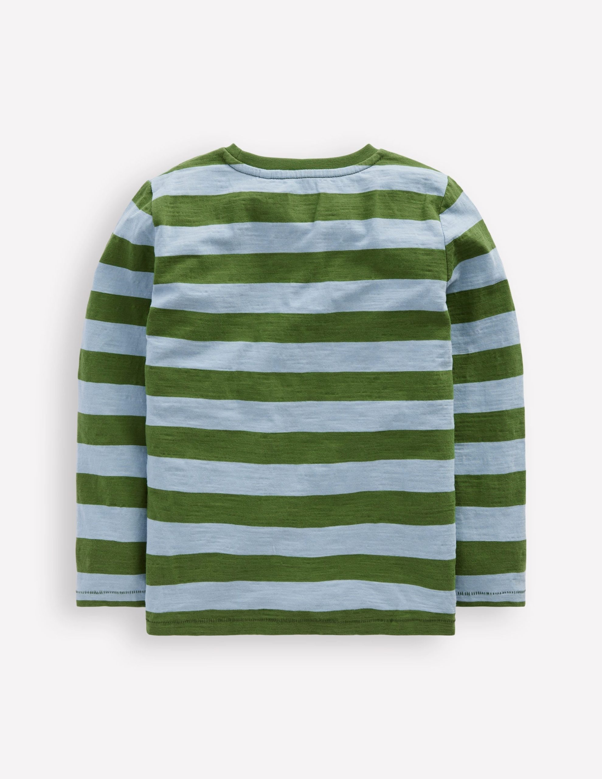 Everyday Long Sleeve T-Shirt-Glacier Blue/ Broccoli Green - Image 2