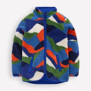 Cosy Borg Jacket-Multi Landscape