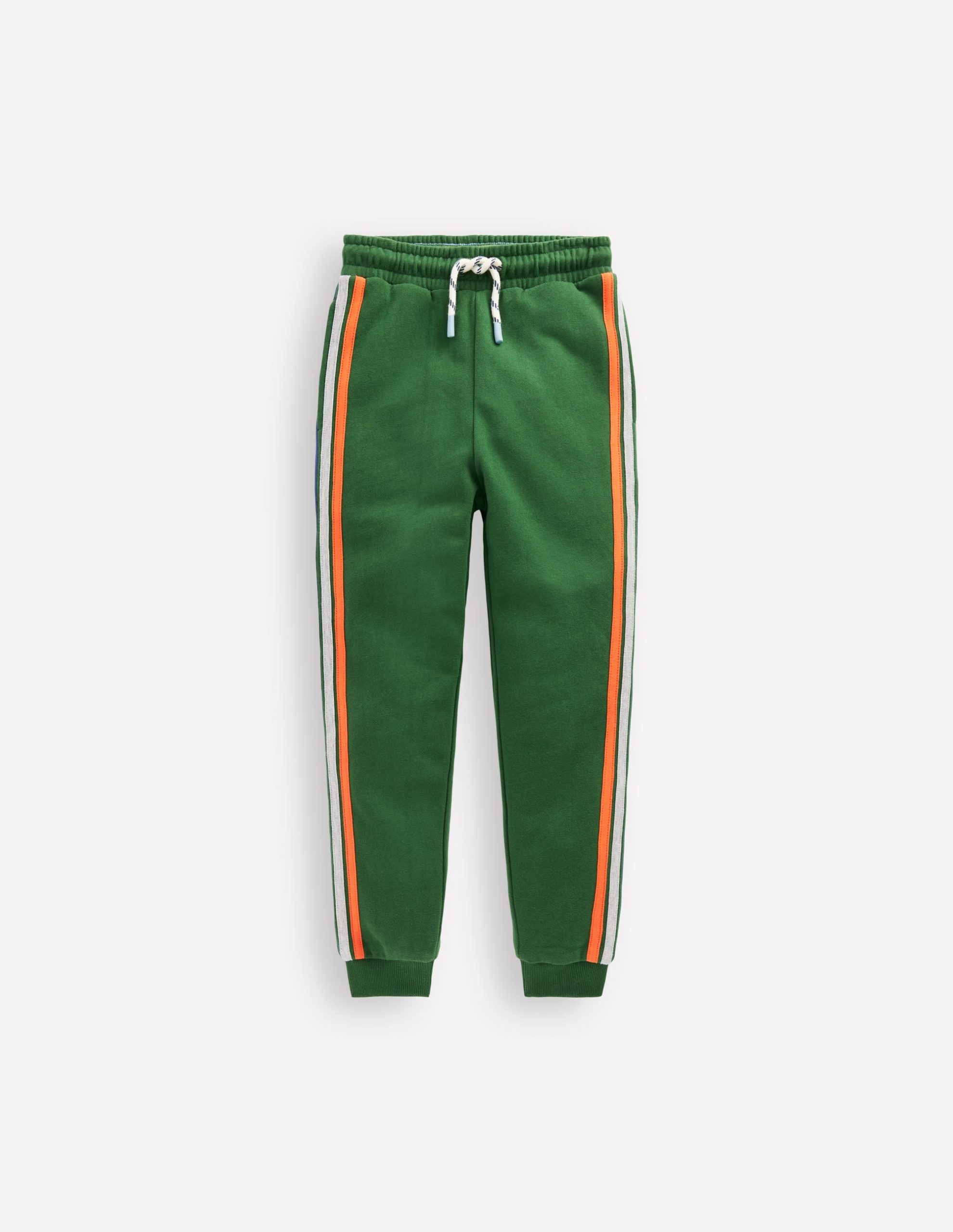 Rainbow Stripe Sweatpants-Pine Green - Image 4