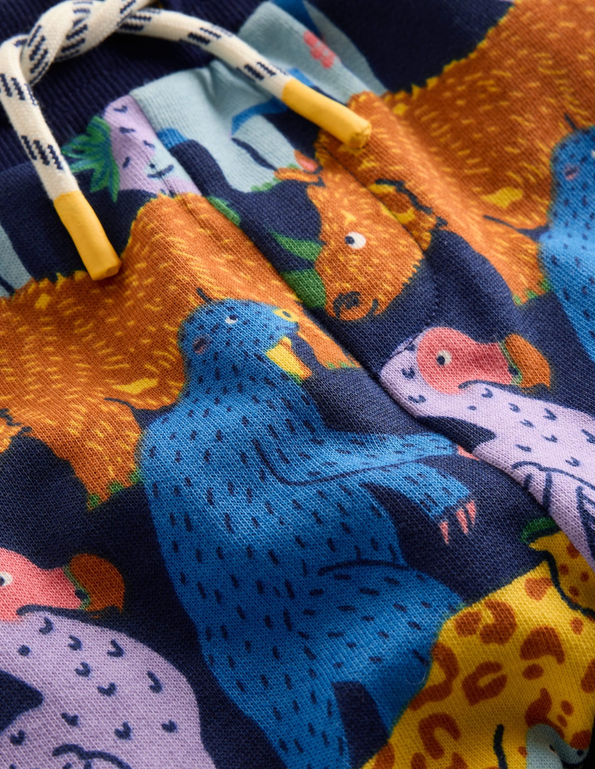 Printed Comfy Sweatpants-Prehistoric Animals - Image 3