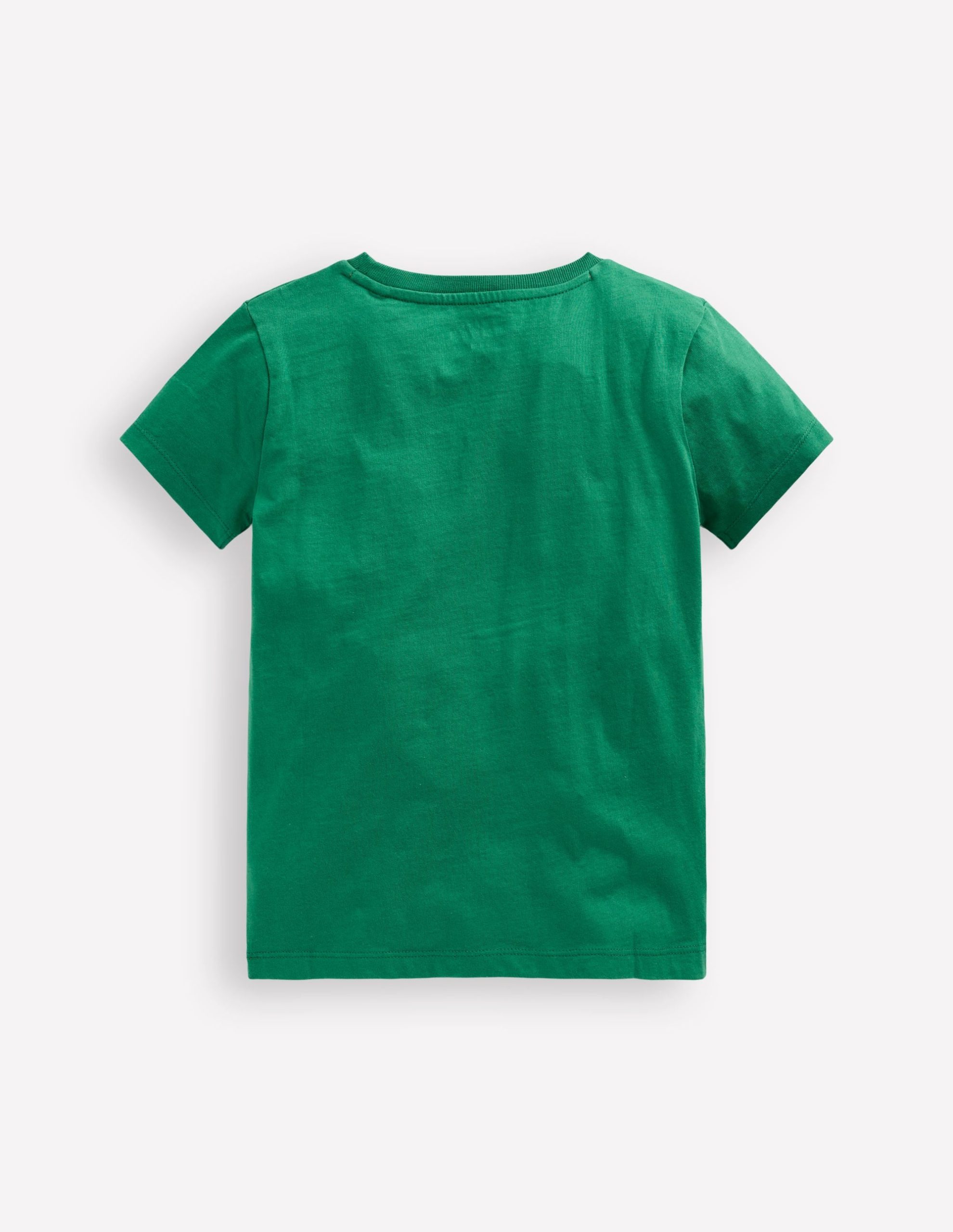 Short Sleeve Boucl?? T-shirt-Shady Green Rocket - Image 3