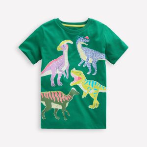 Glow-In-The-Dark T-shirt-Shady Green Dinos