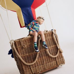 Waterproof Pop Over Jacket-College Navy Multi Dinos