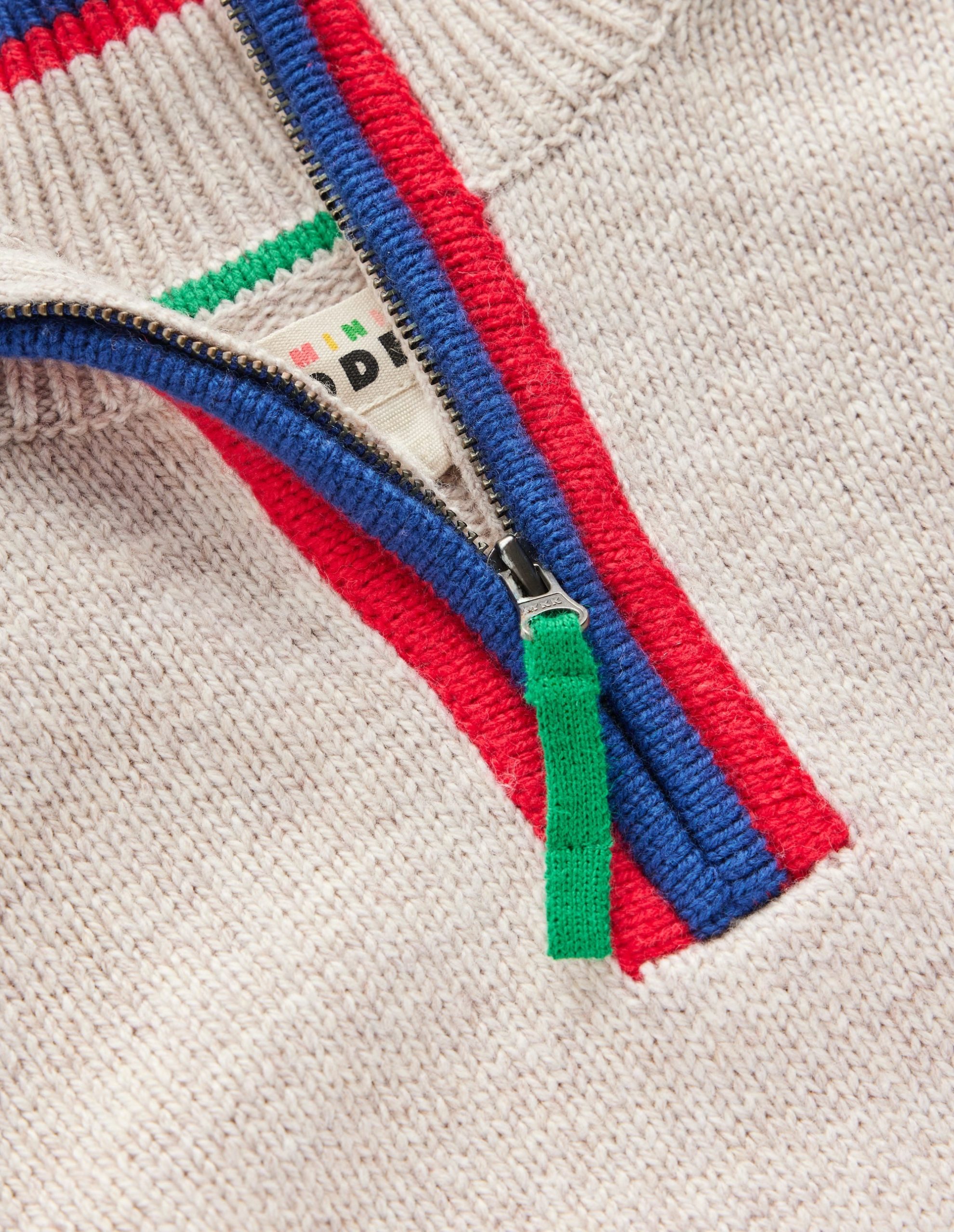 Heritage Half-zip Sweater-Oatmeal Marl - Image 4