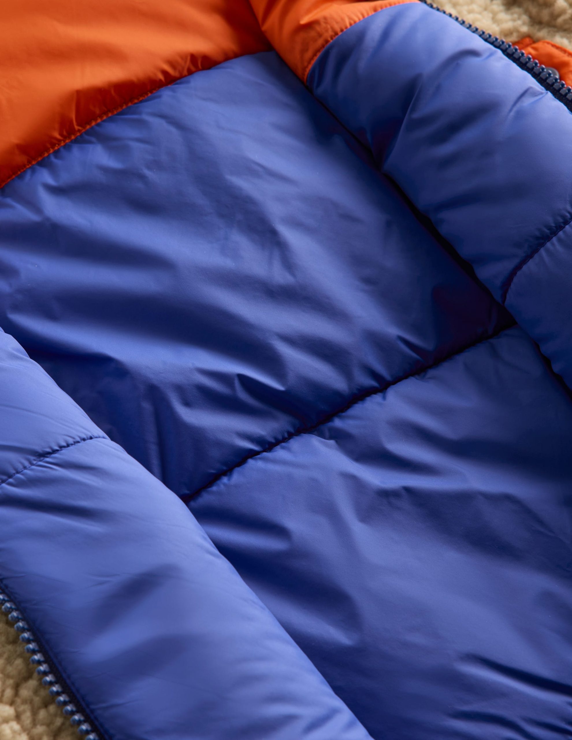 Reversible Cosy Borg Jacket-Mazarine Blue - Image 5