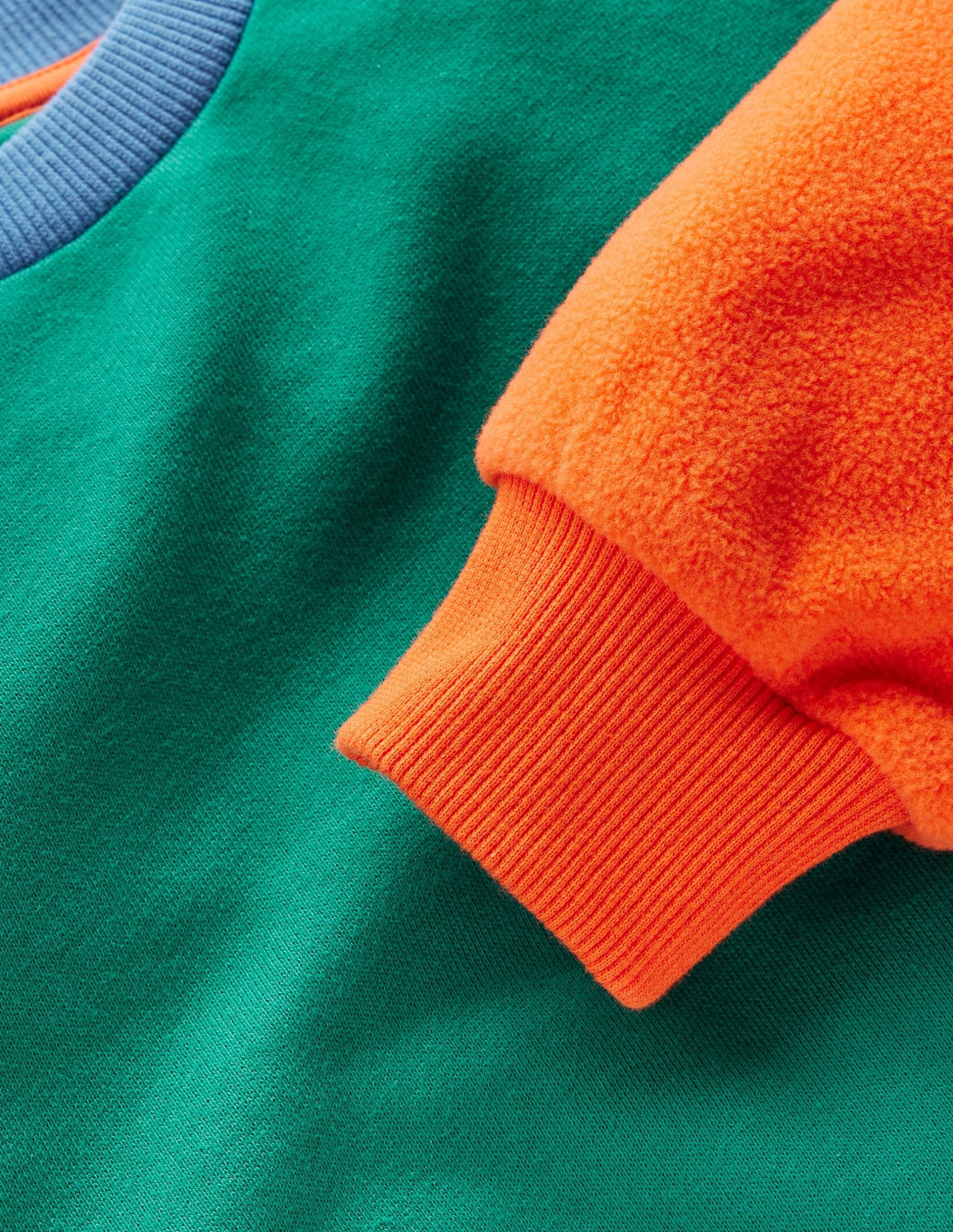 Colourblock Sweatshirt-Jewel Green Colourblock - Image 3