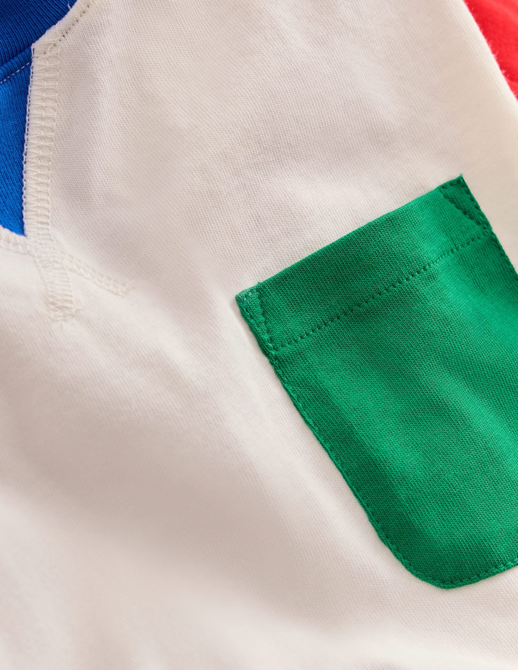 Colour Block T-shirt-Soft Ivory Multi - Image 6