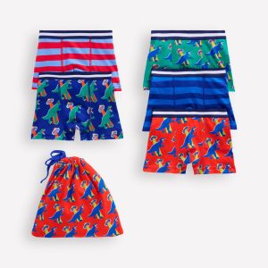 5-Pack Boxers-Multi Dino/Stripe