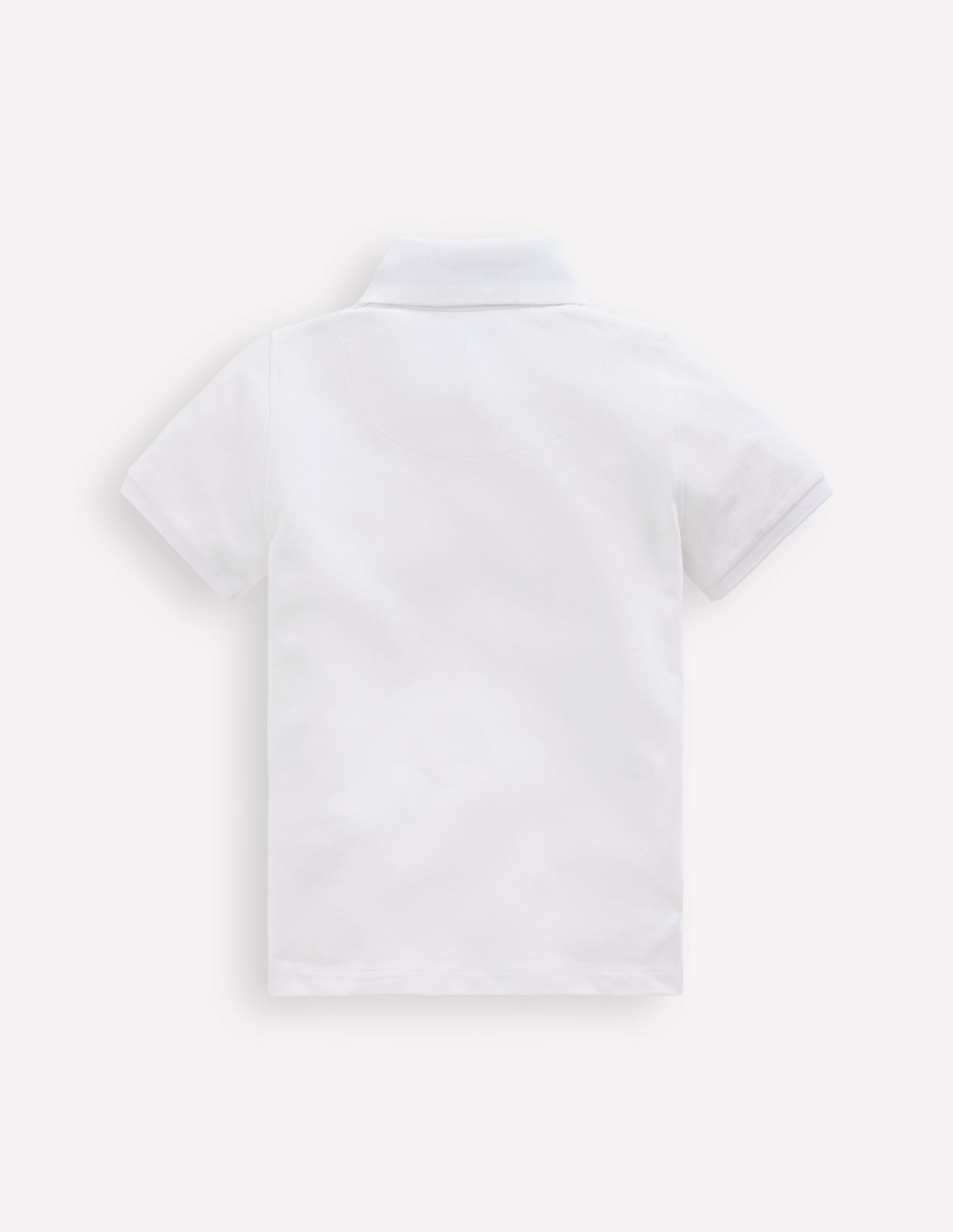 Piqu?? Polo Shirt-White - Image 2