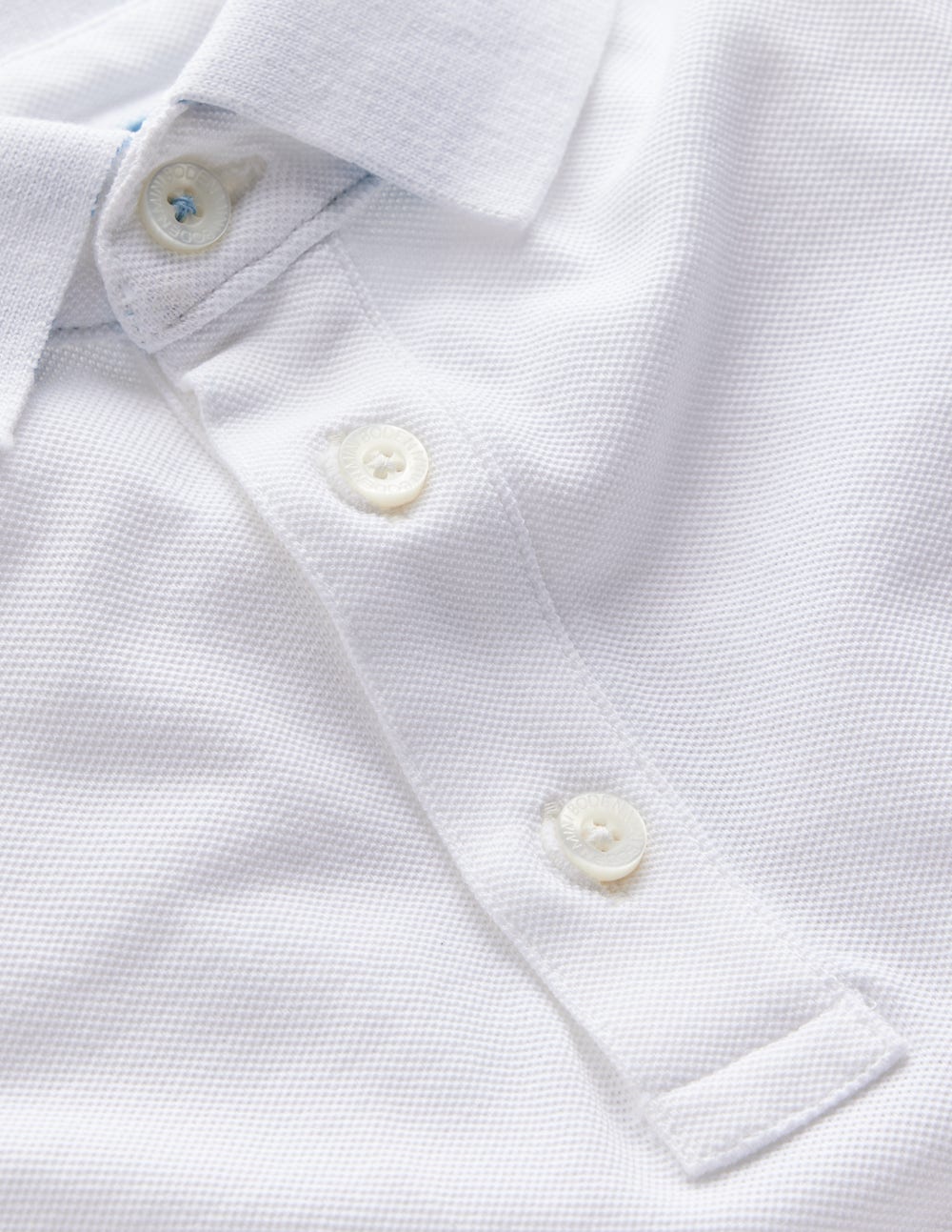 Piqu?? Polo Shirt-White - Image 3