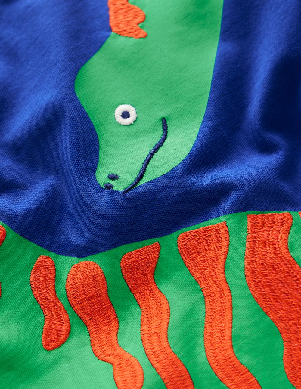 Fun Graphic T-shirt-Bright Blue Dino - Image 3