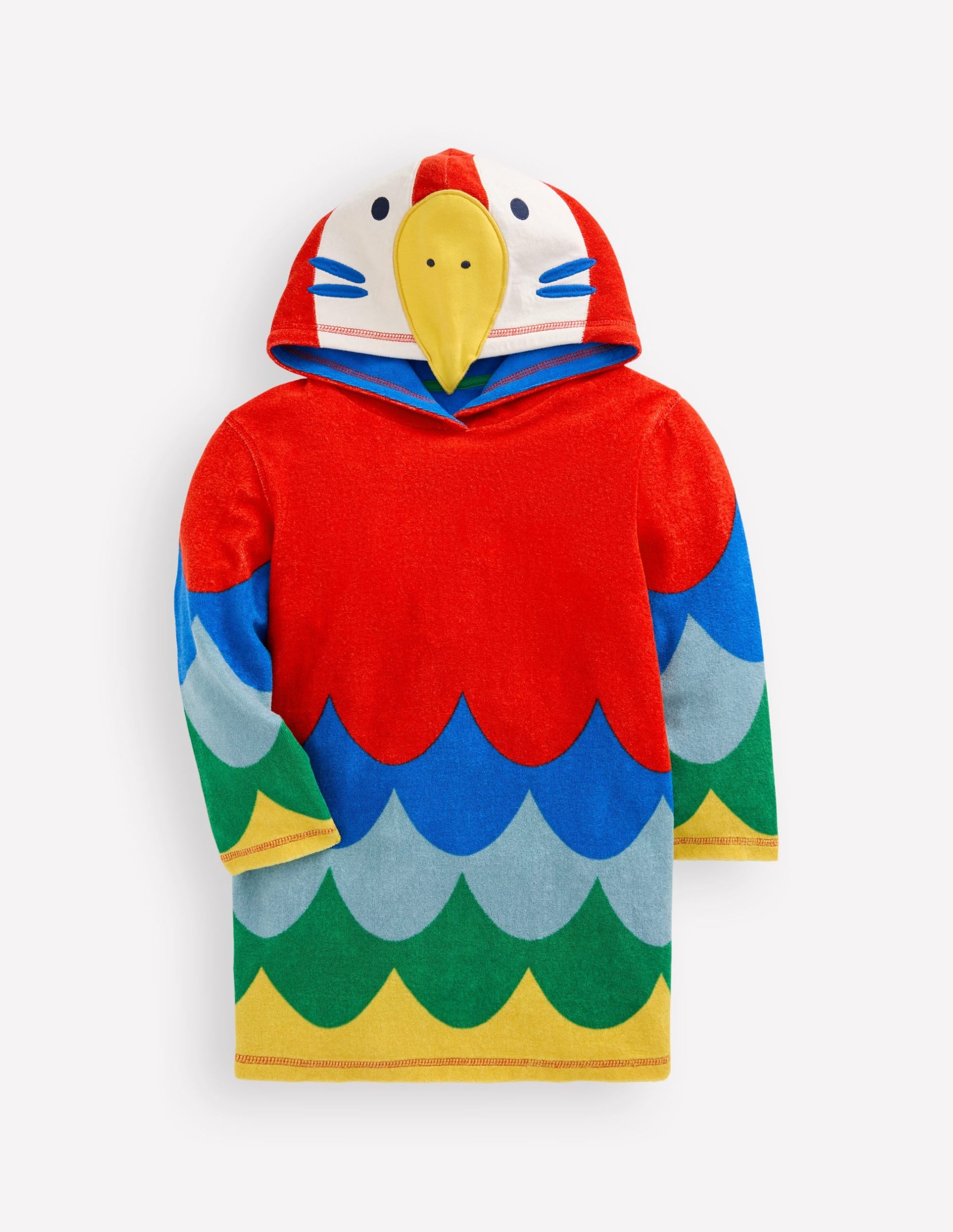 Appliqu?? Towelling Throw-on-Multi Rainbow Parrot - Image 3