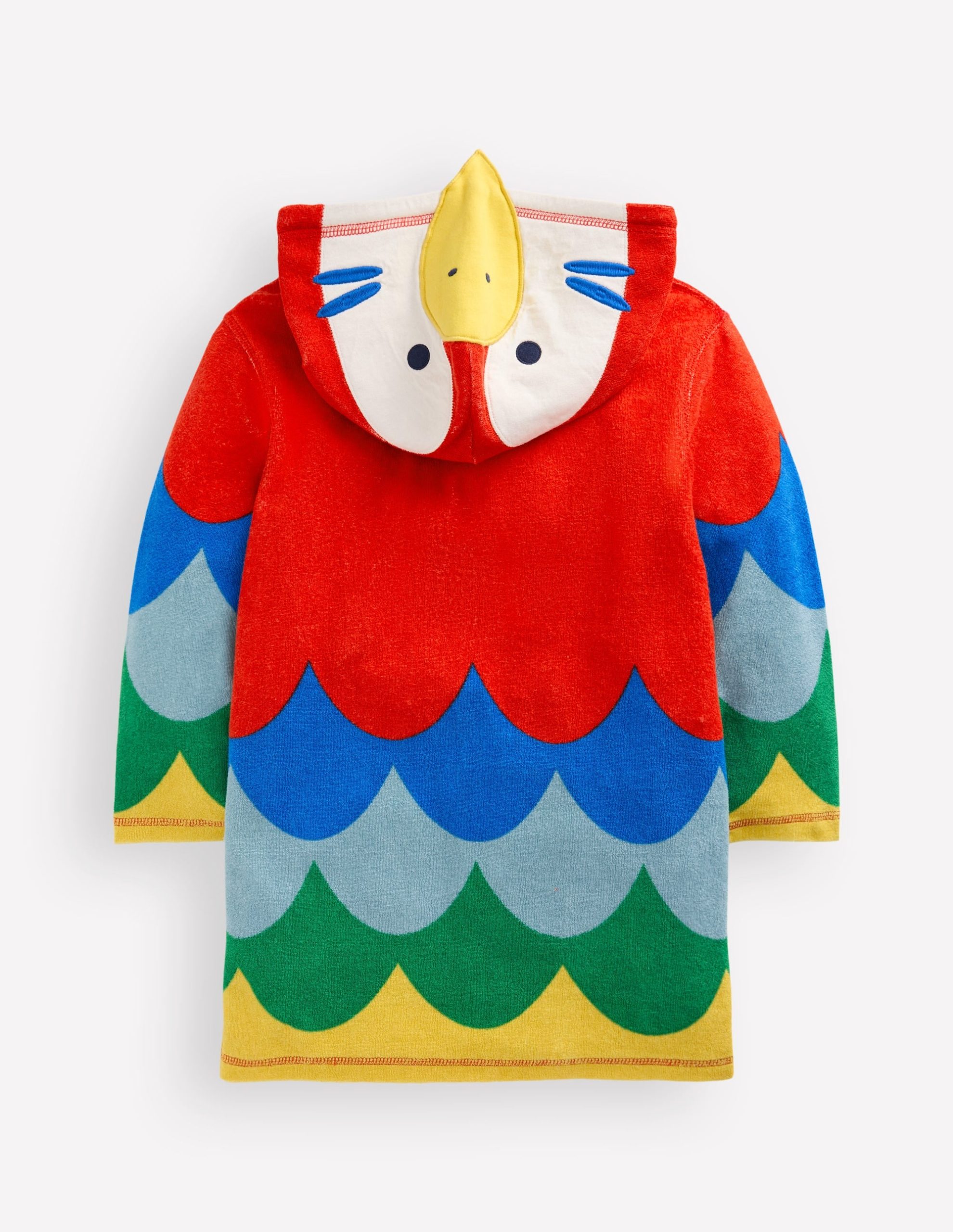 Appliqu?? Towelling Throw-on-Multi Rainbow Parrot - Image 4